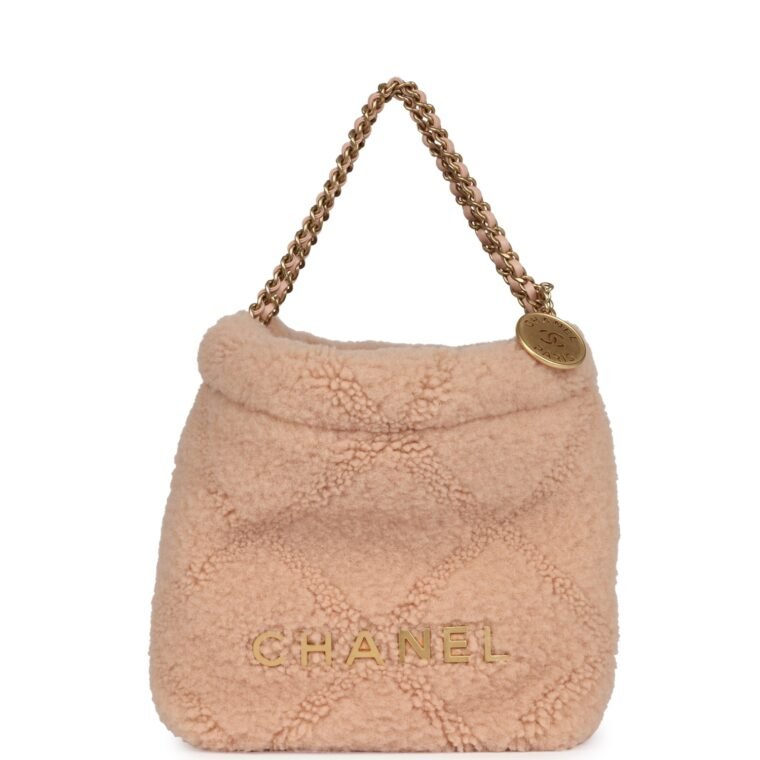 Chanel Mini 22 Bag Light Pink Shearling — Buy Now