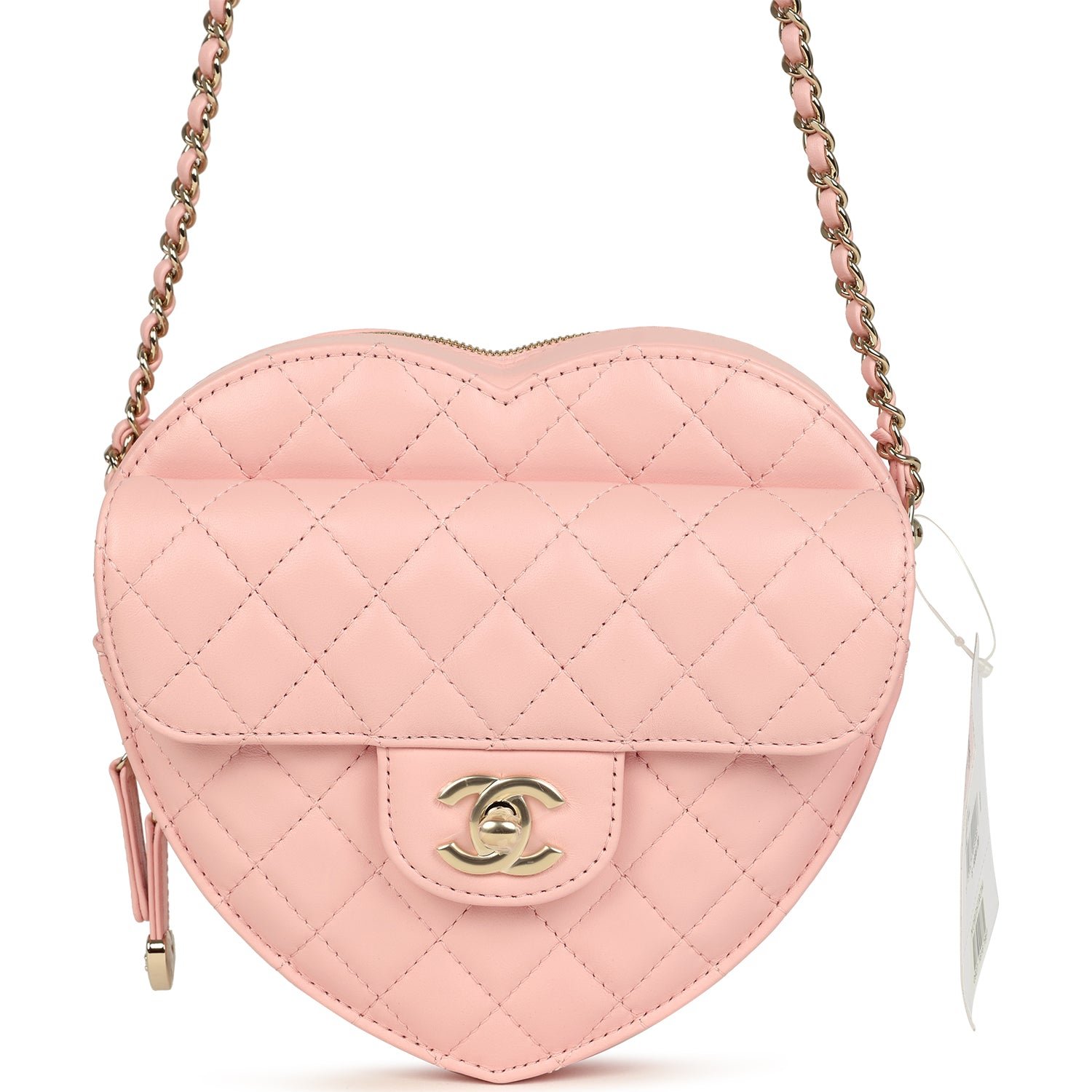 Chanel Large Heart Bag Light Pink Lambskin