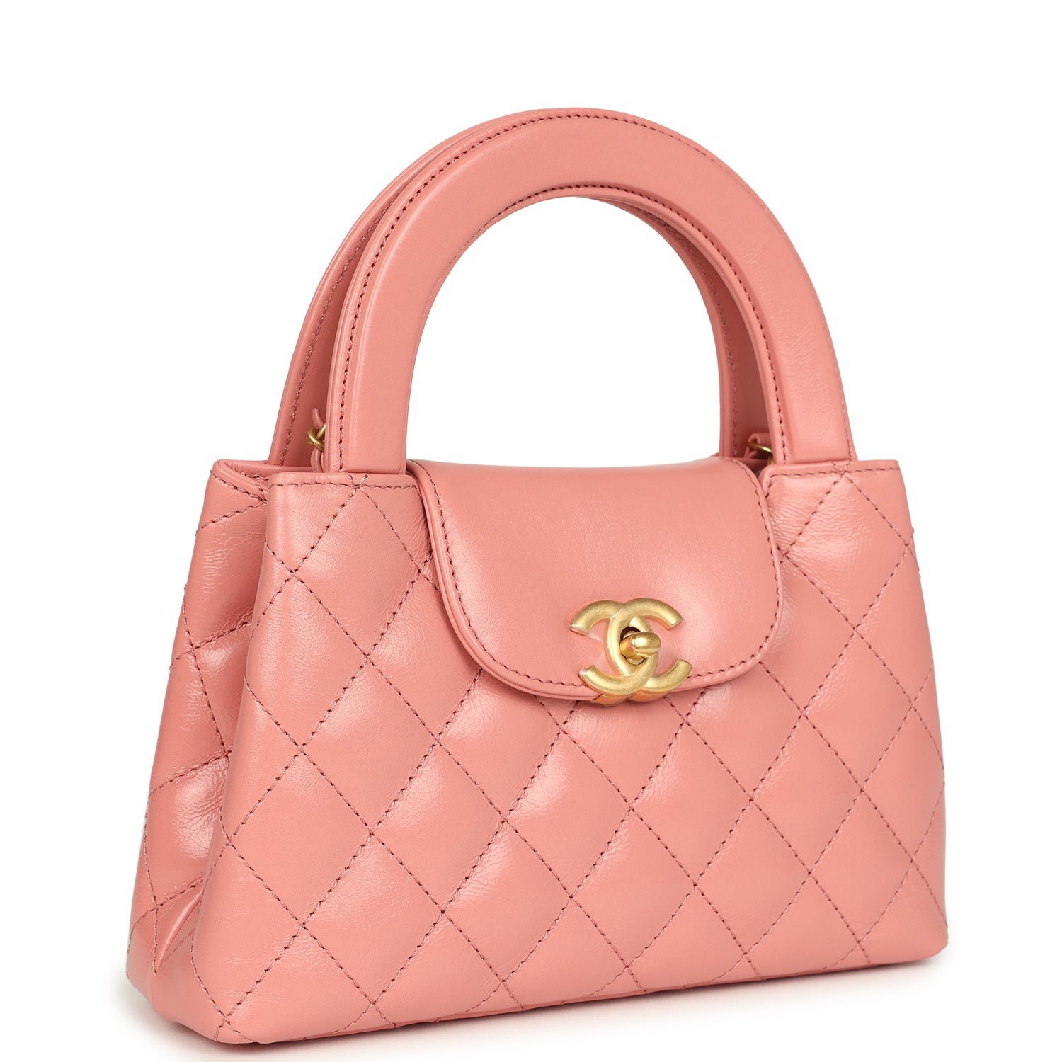 Chanel Small Kelly Shopper Coral Calfskin — view 2