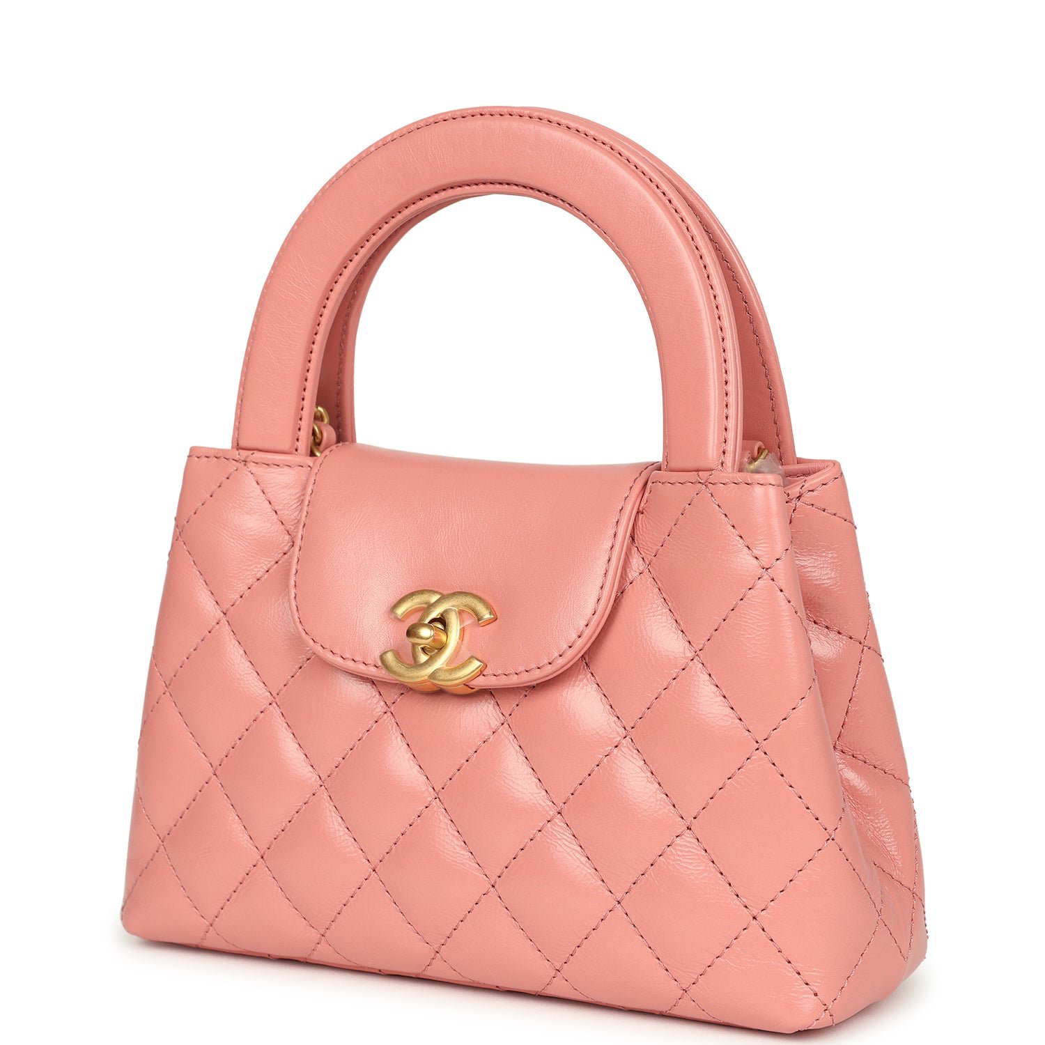 Chanel Small Kelly Shopper Coral Calfskin — view 3