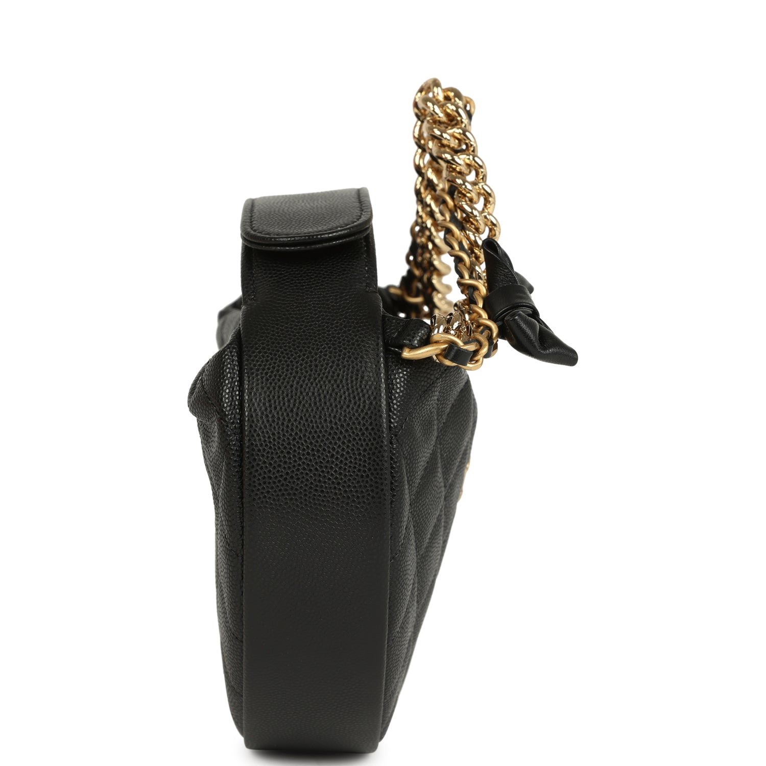 Chanel Mini Hobo Black Shiny Caviar — view 4