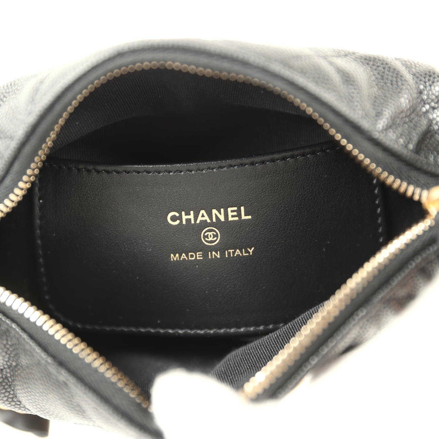 Chanel Mini Hobo Black Shiny Caviar — view 9