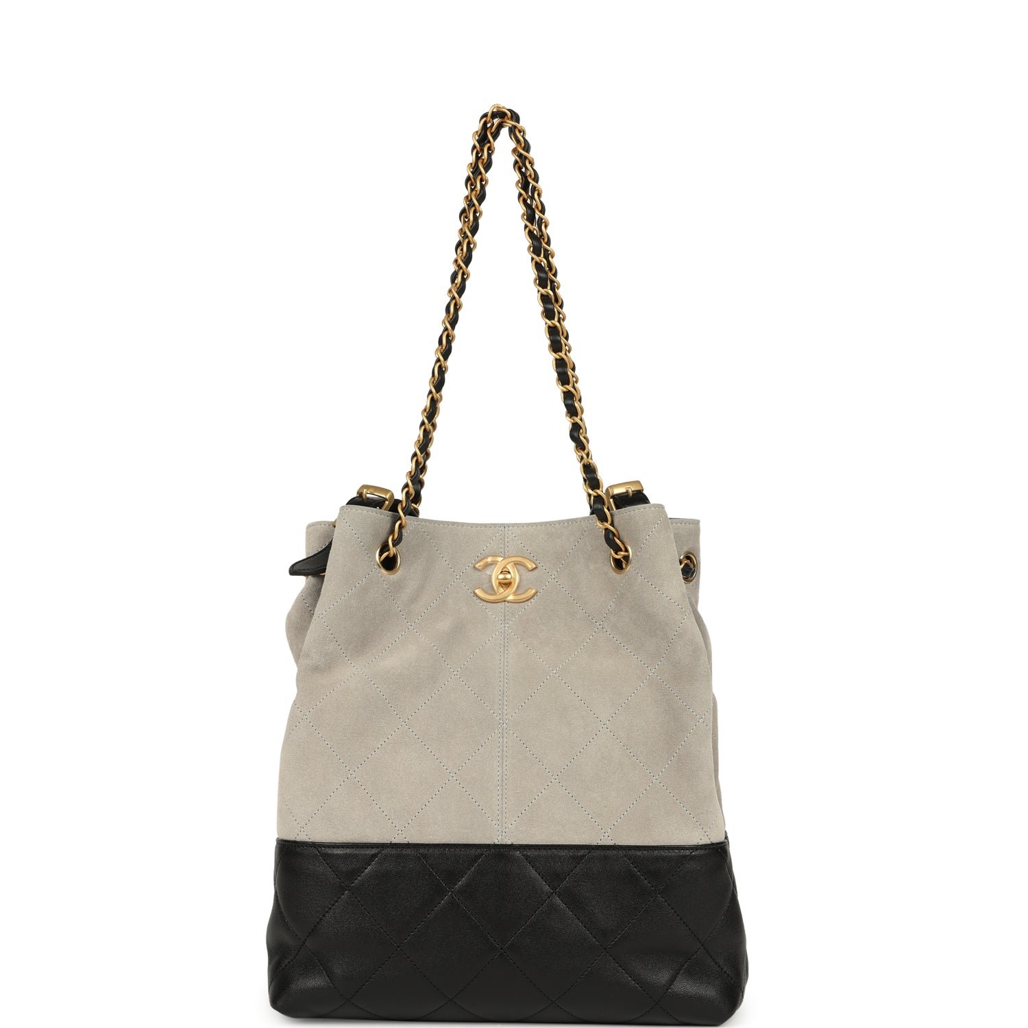 Chanel Shopping Bag Black Shiny Lambskin
