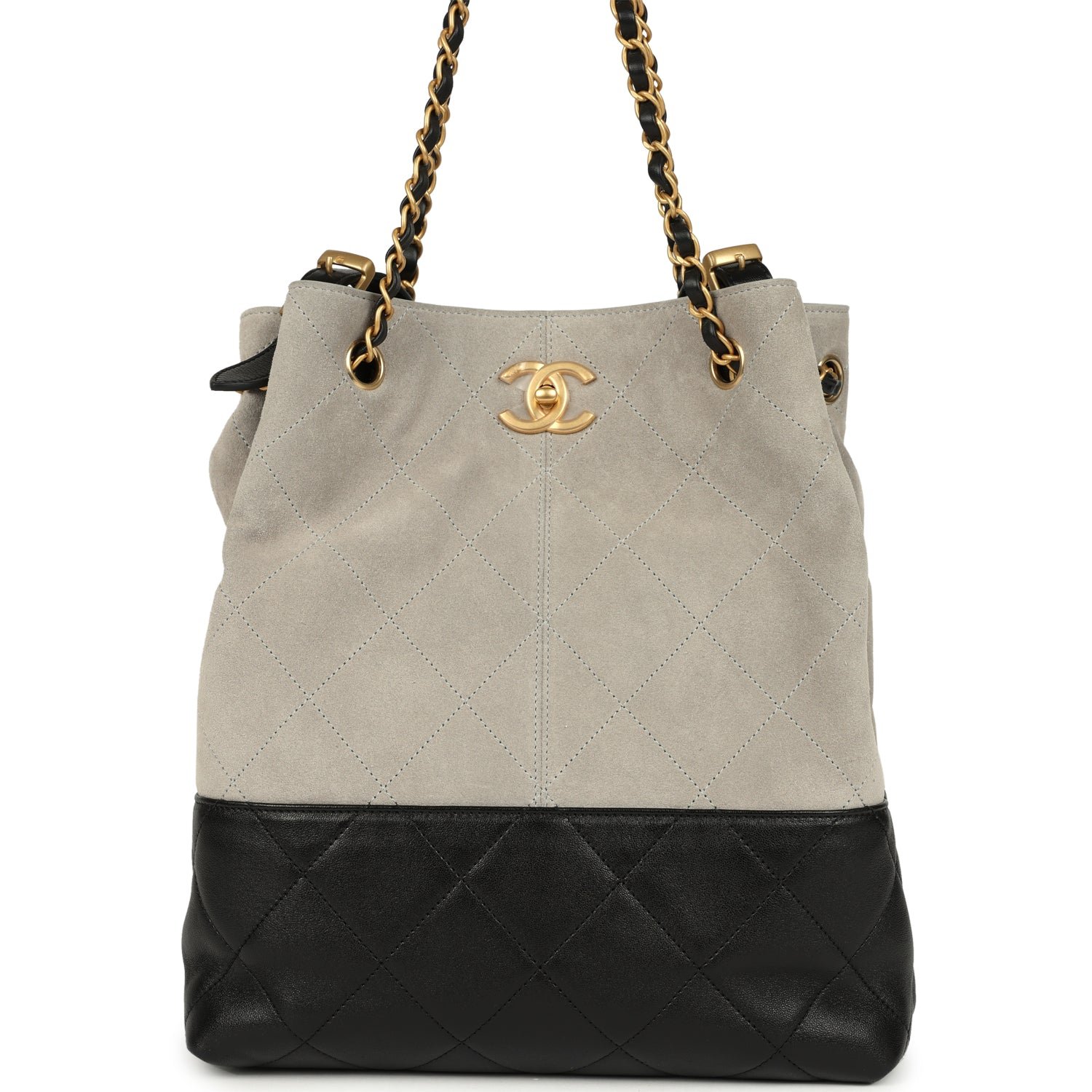 Chanel Shopping Bag Black Shiny Lambskin — view 2