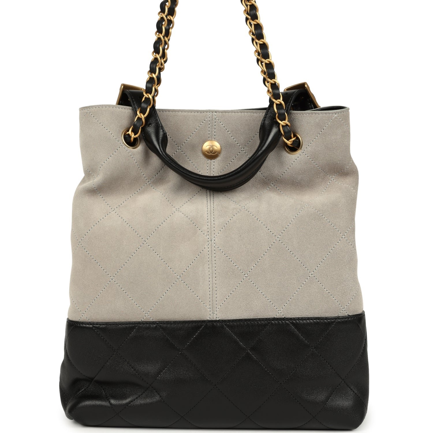 Chanel Shopping Bag Black Shiny Lambskin — view 6