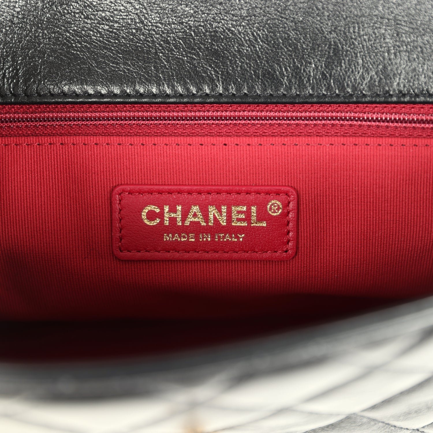 Chanel Small Flap Bag Black Calfskin Brushed Gold — view 9