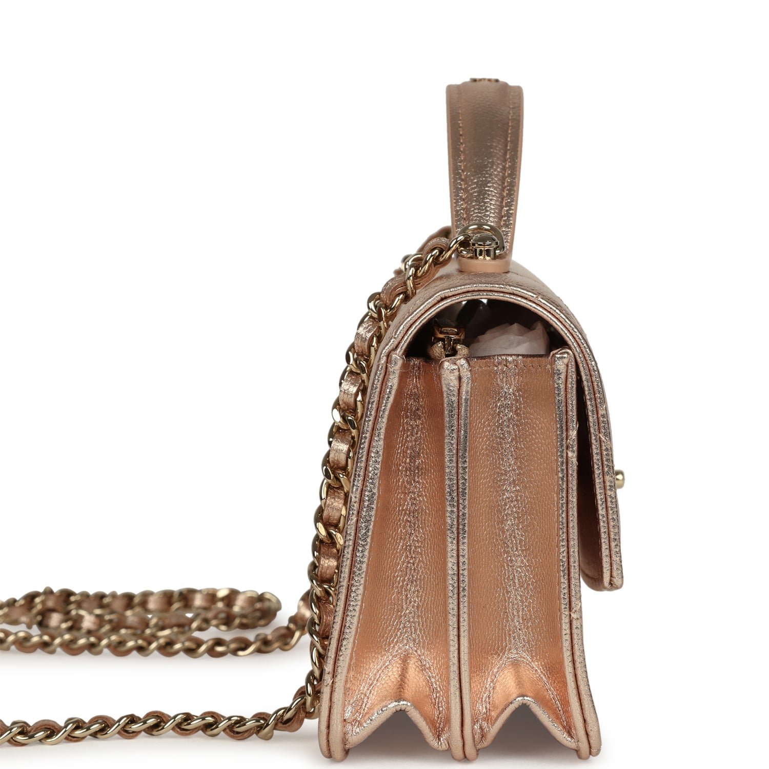 Chanel Wallet on Chain Shiny Caviar — view 4