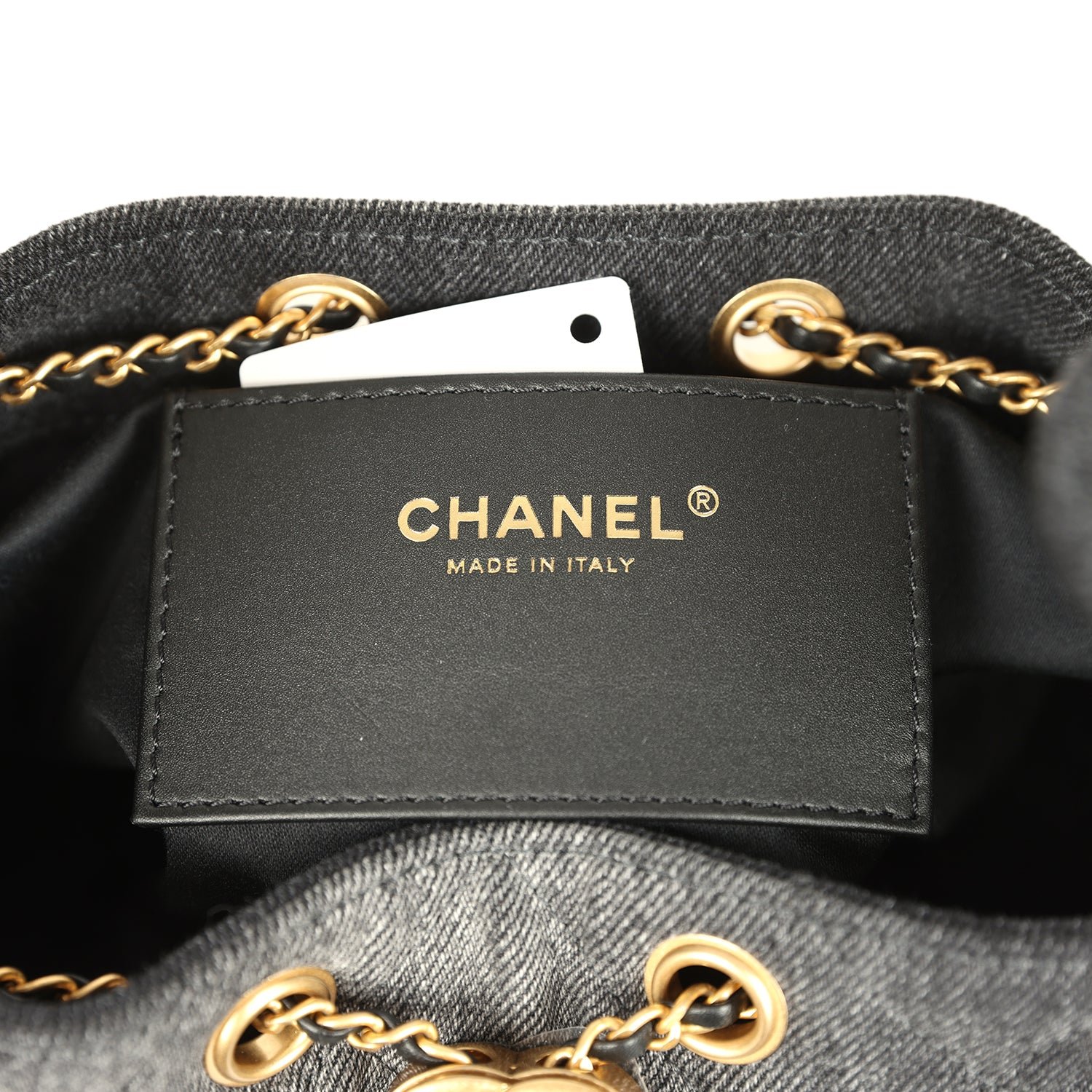 Chanel Small Hobo Black Denim — view 9