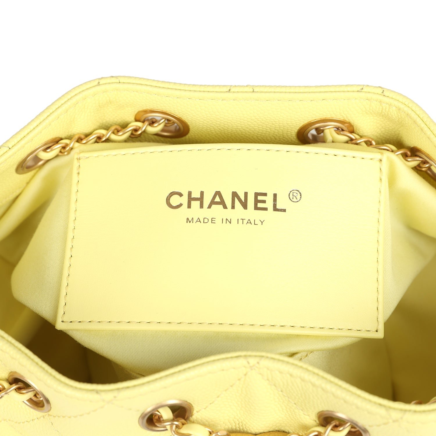 Chanel Mini Hobo Yellow Caviar — view 9