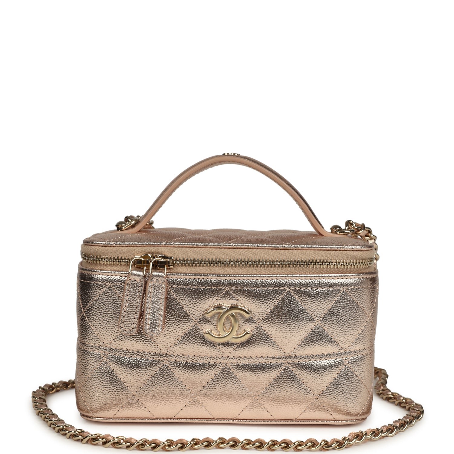 Chanel Small Vanity Case Shiny Caviar