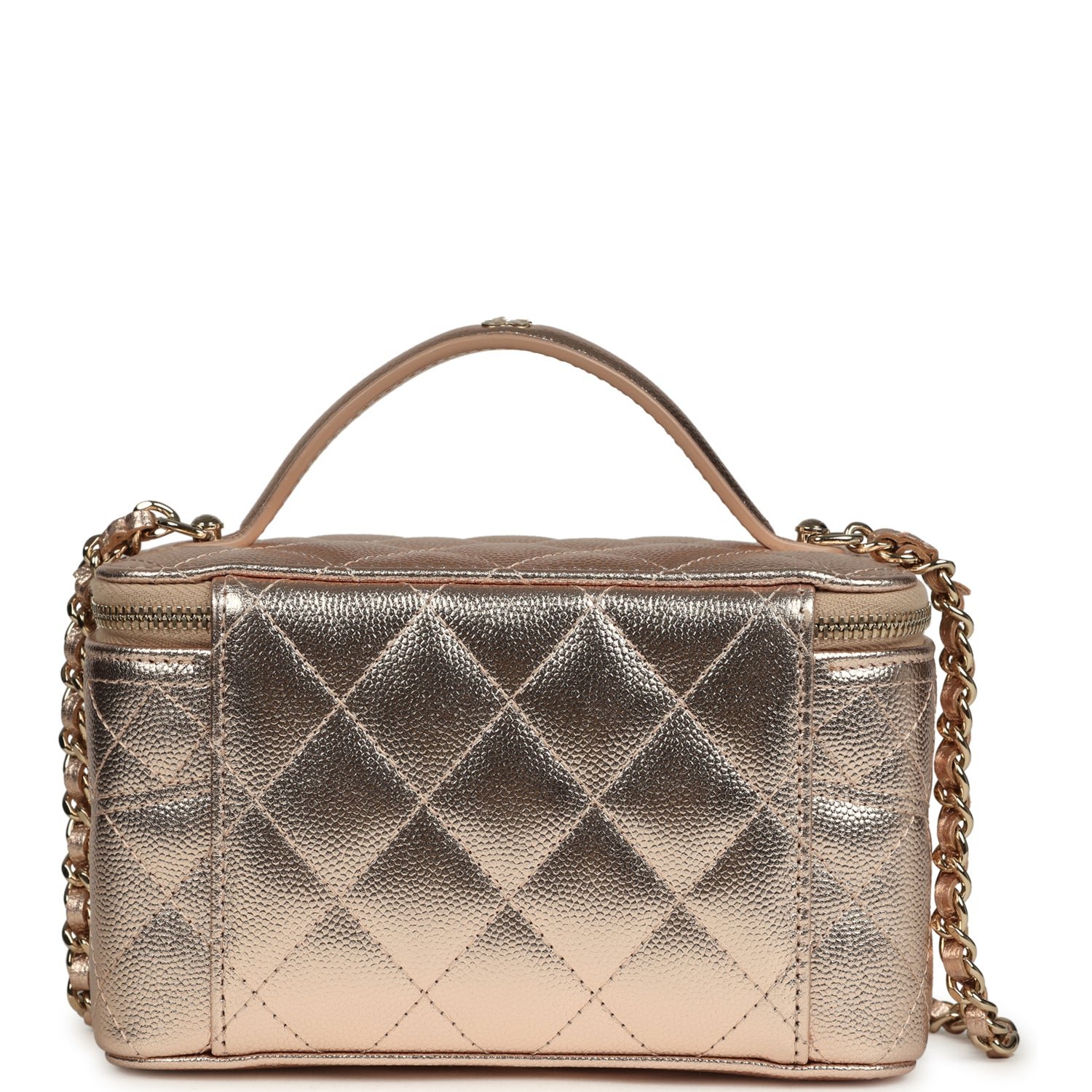 Chanel Small Vanity Case Shiny Caviar — view 5