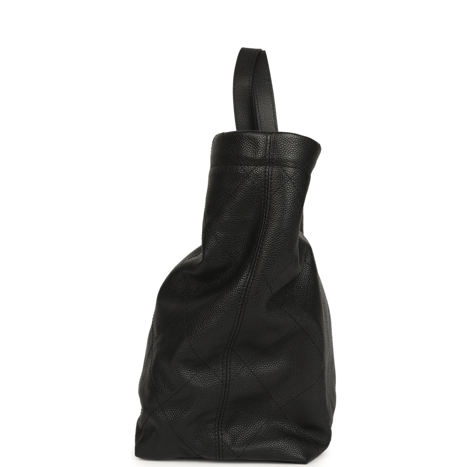 Chanel Maxi Shopping Bag Black Caviar — view 4