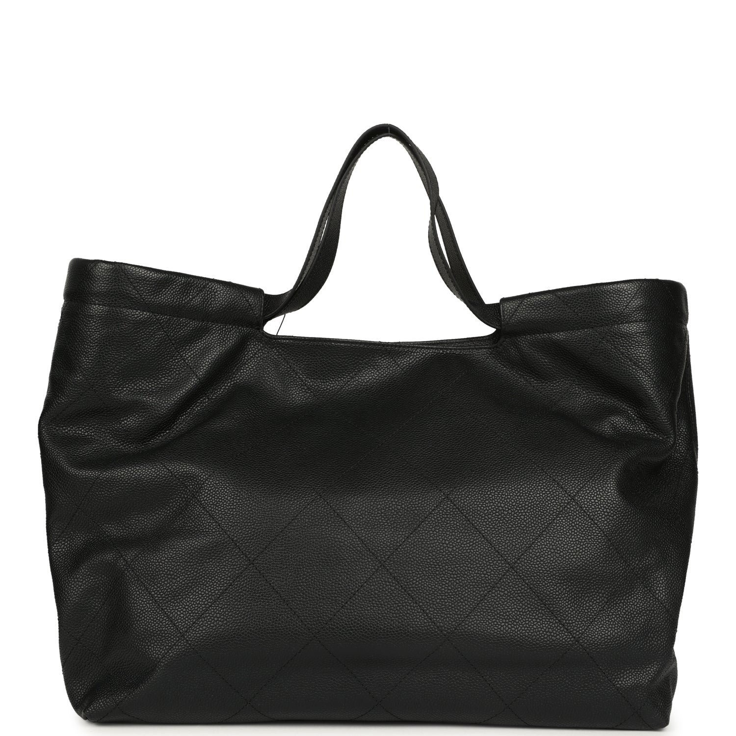 Chanel Maxi Shopping Bag Black Caviar — view 5