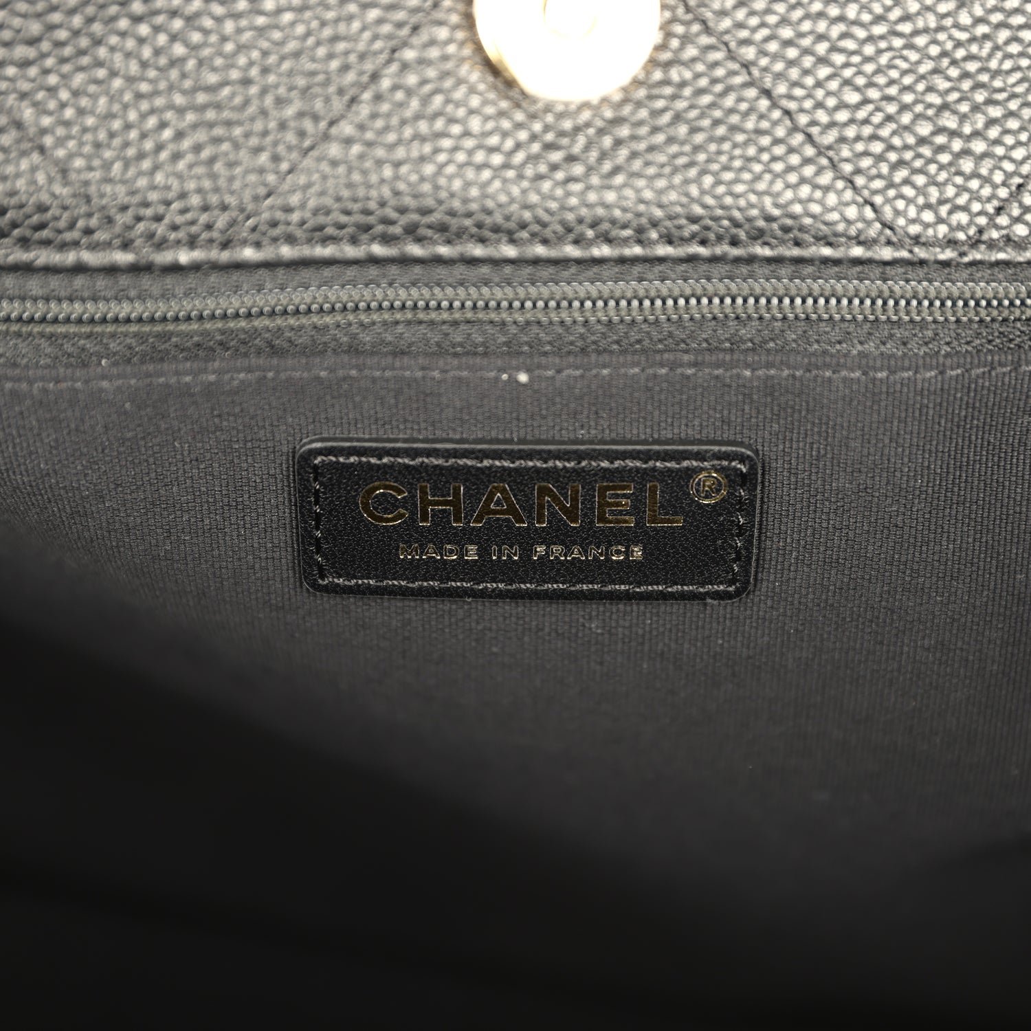 Chanel Maxi Shopping Bag Black Caviar — view 8