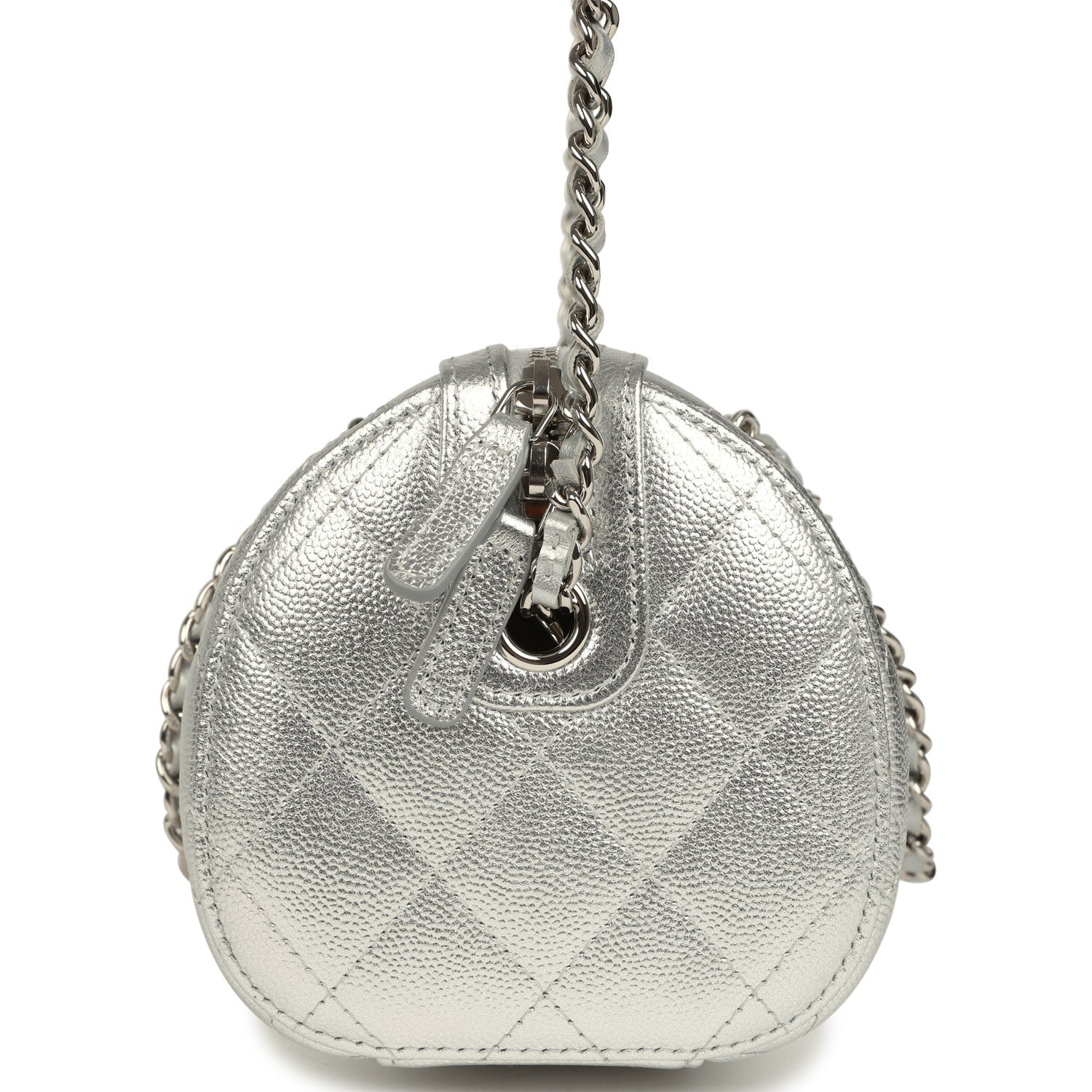Chanel Mini Timeless Barrel Bag Shiny Caviar — view 5