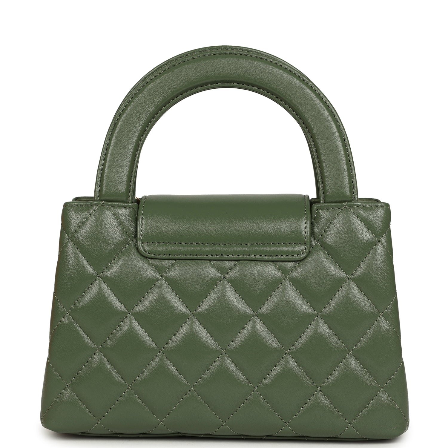 Chanel Small Kelly Shopper Khaki Calfskin — view 5