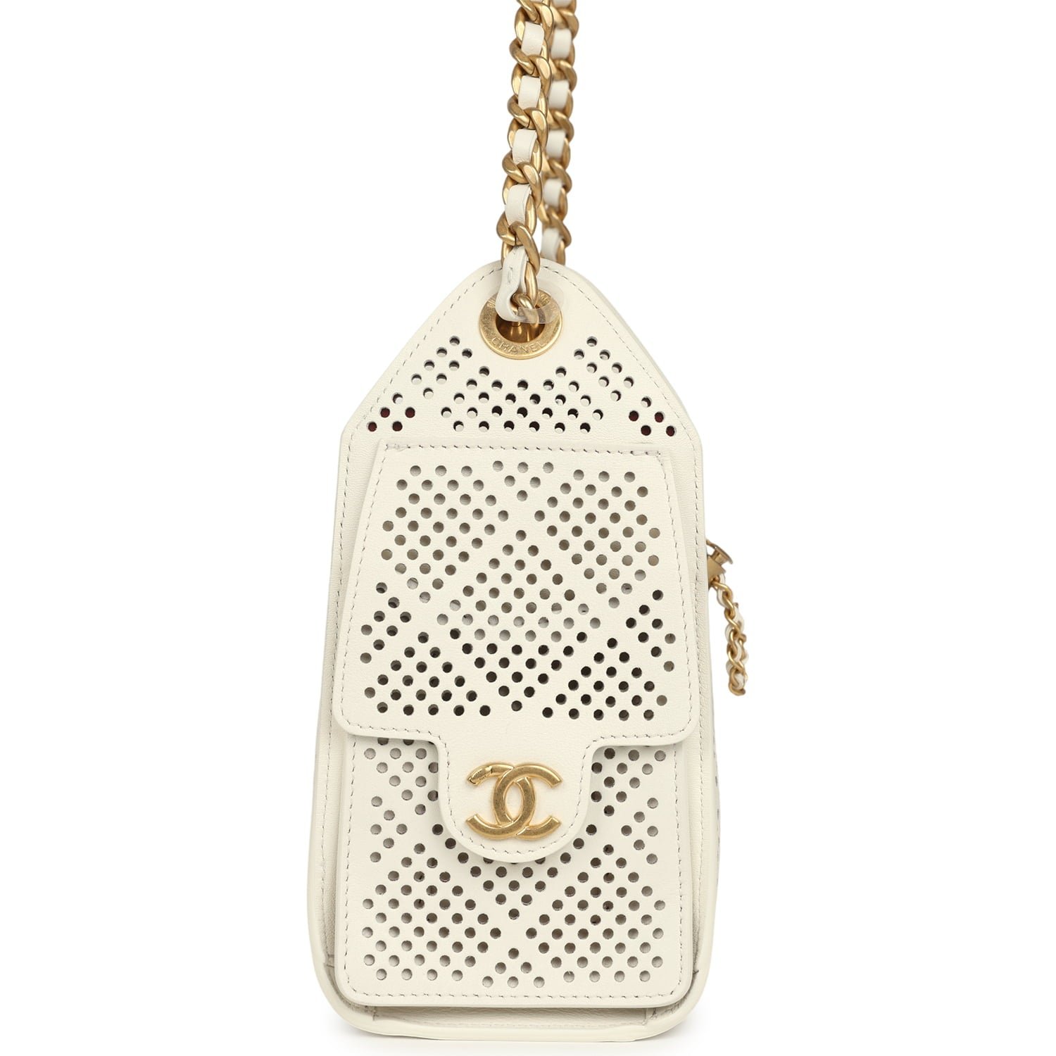 Chanel Mini Hobo White Calfskin — view 4