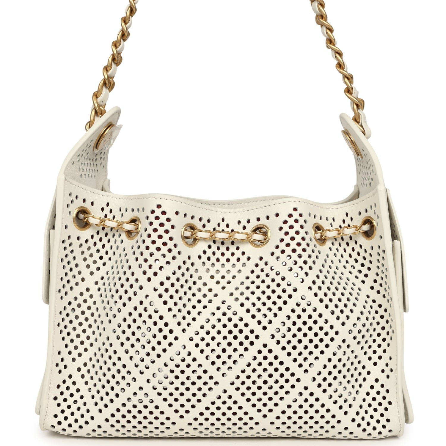 Chanel Mini Hobo White Calfskin — view 5
