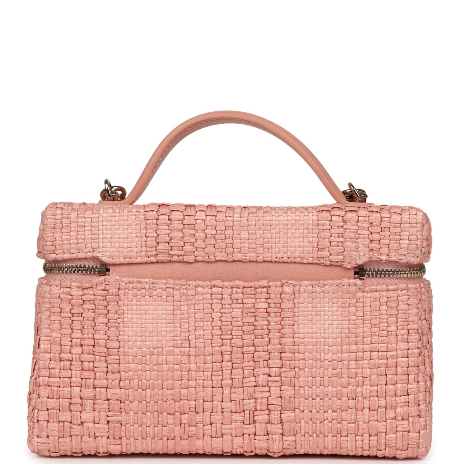 Chanel Vanity Case Light Pink Raffia — view 5