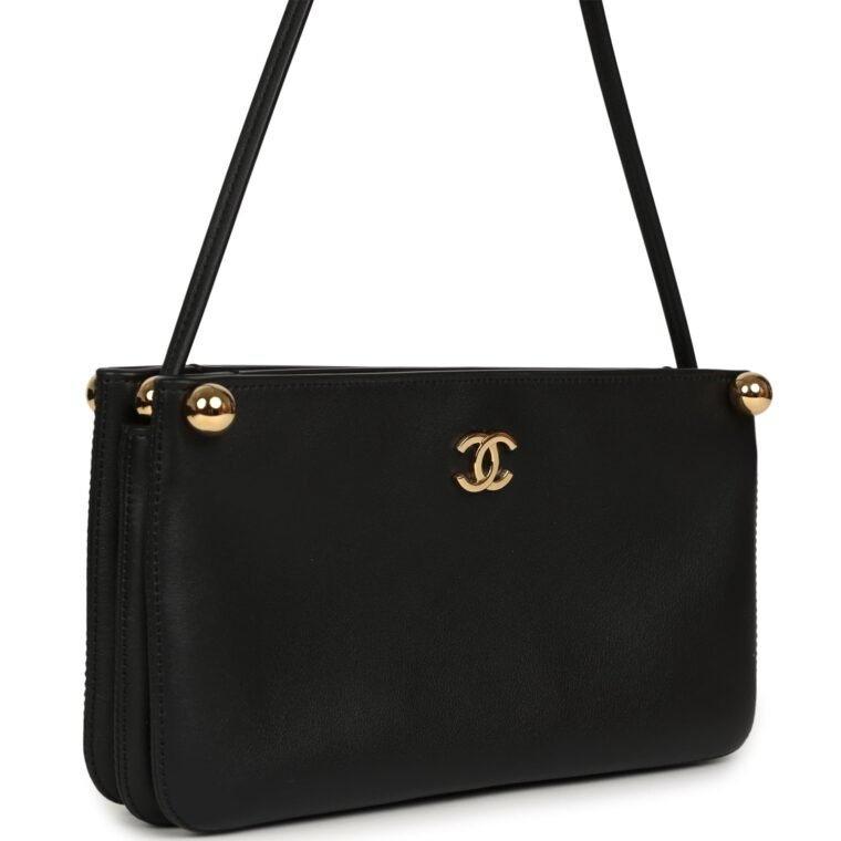 Chanel Clutch Black Lambskin for Sale — alternate view