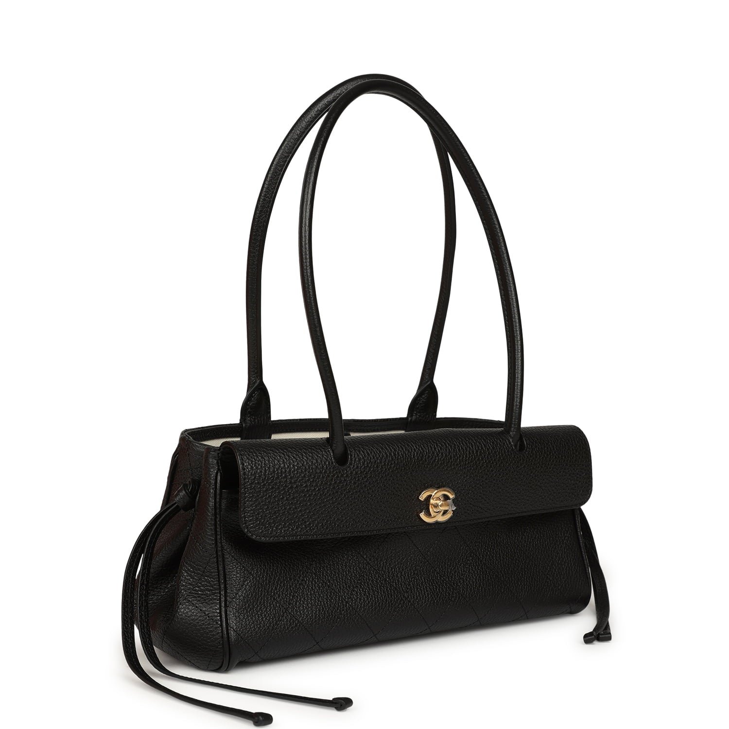 Chanel Small Shopping Tote Black Caviar — view 2