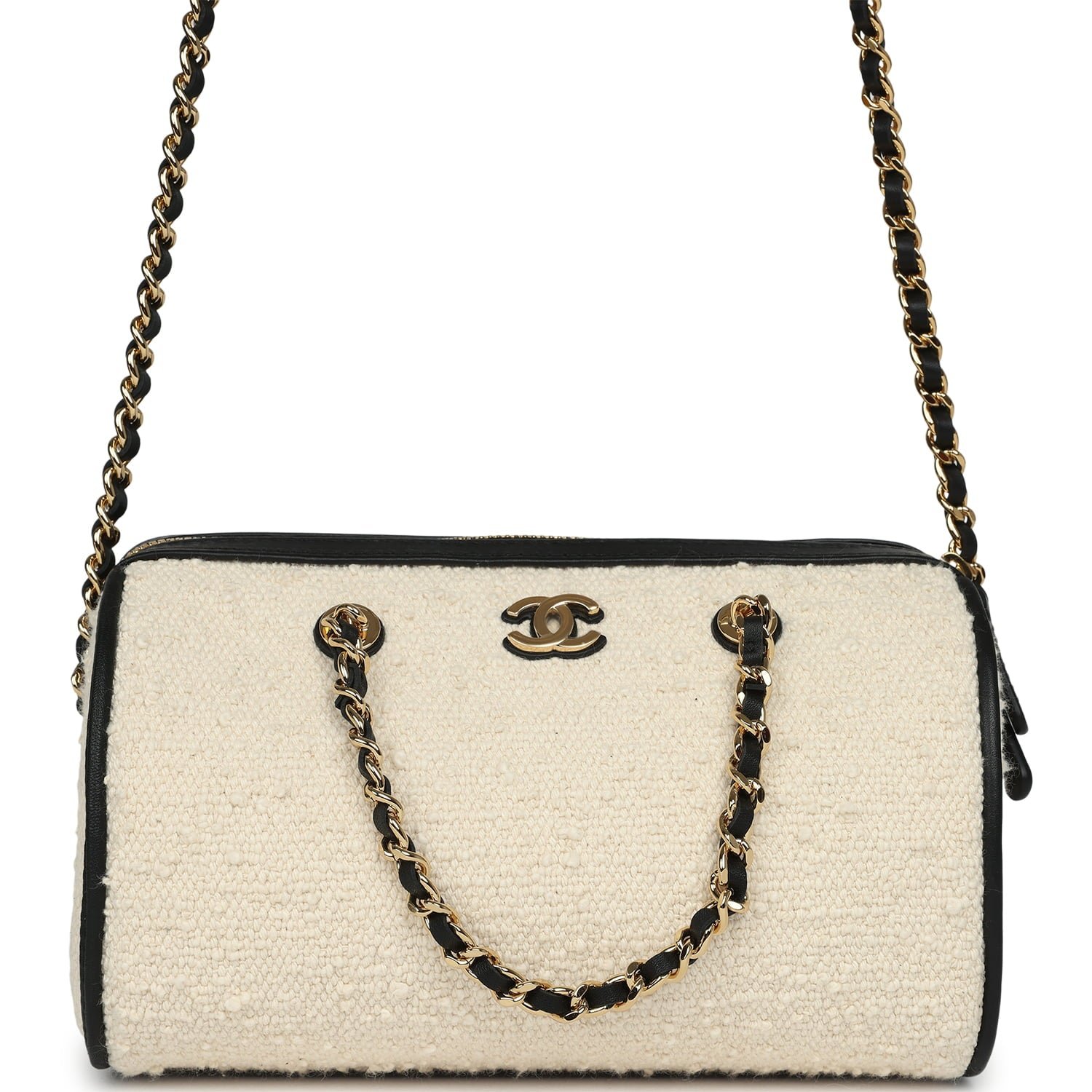 Chanel Mini Timeless Barrel Bag Black Calfskin Gold