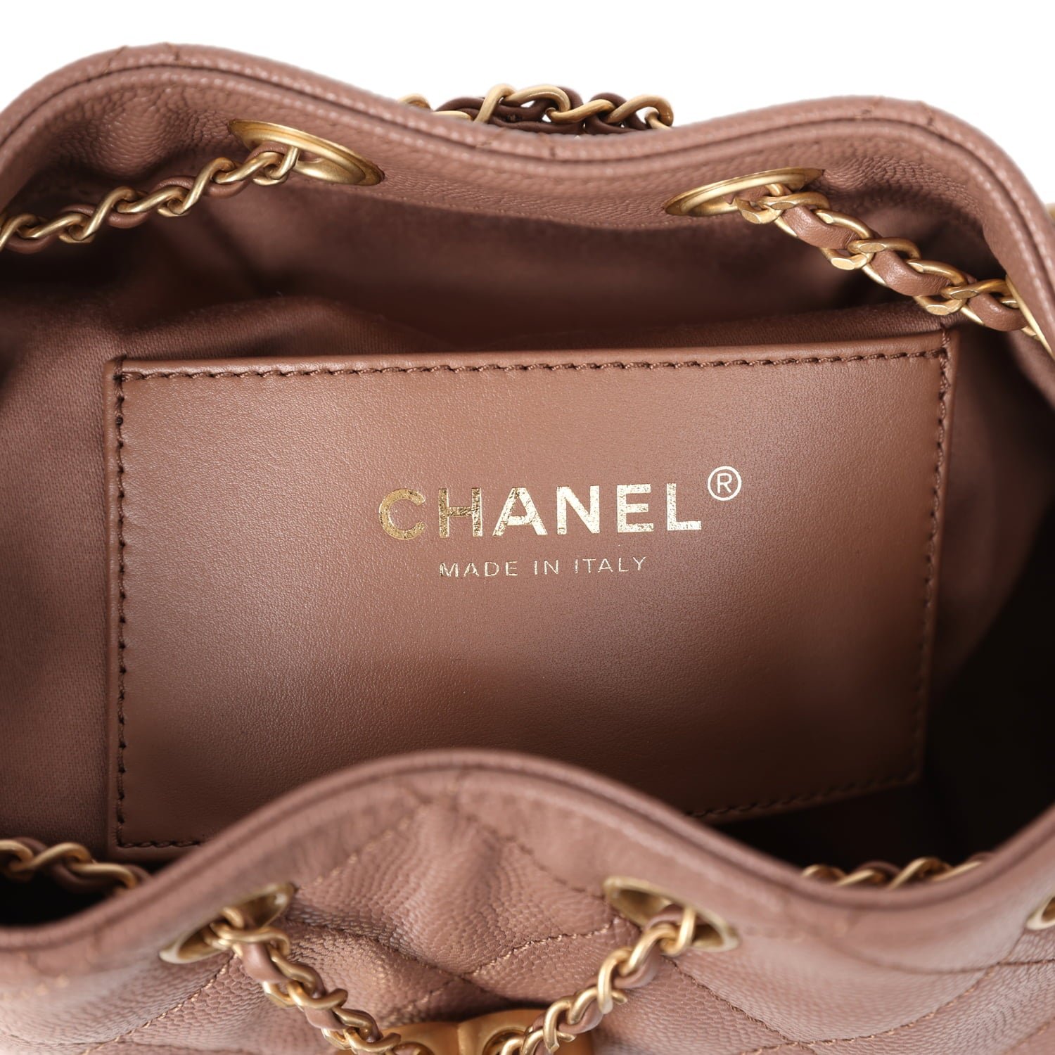 Chanel Mini Hobo Brown Caviar — view 9