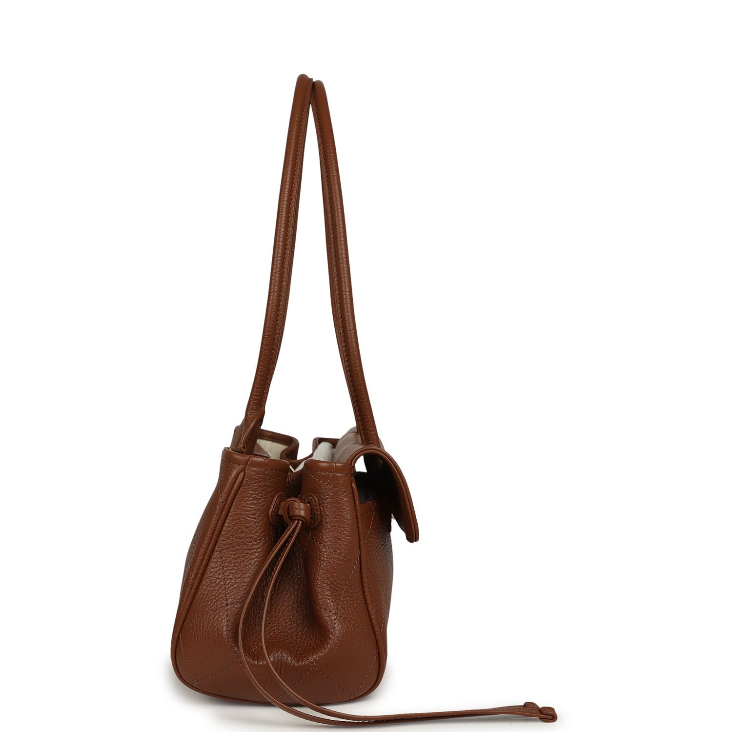 Chanel Small Shopping Tote Brown Caviar — view 4