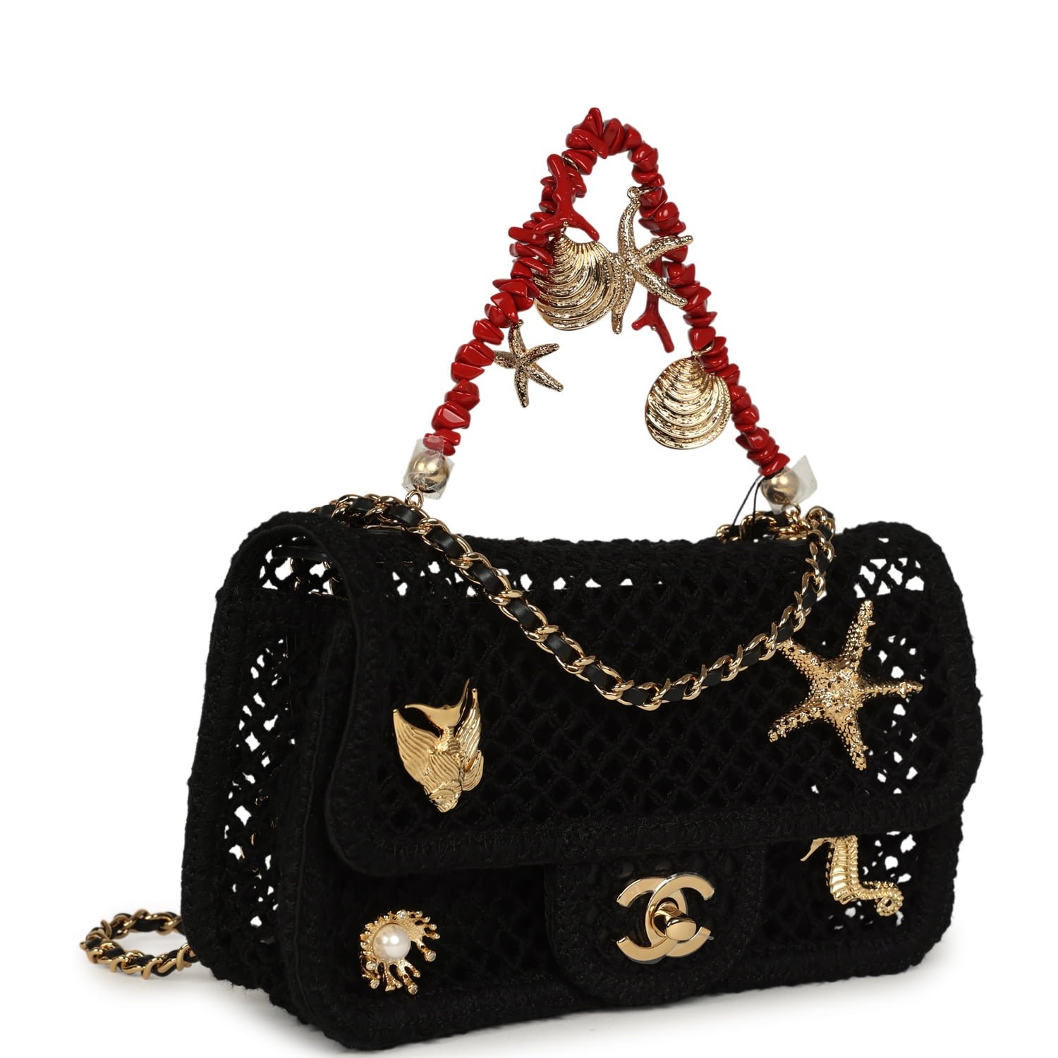 Chanel Small Flap Bag Black Leather — view 2