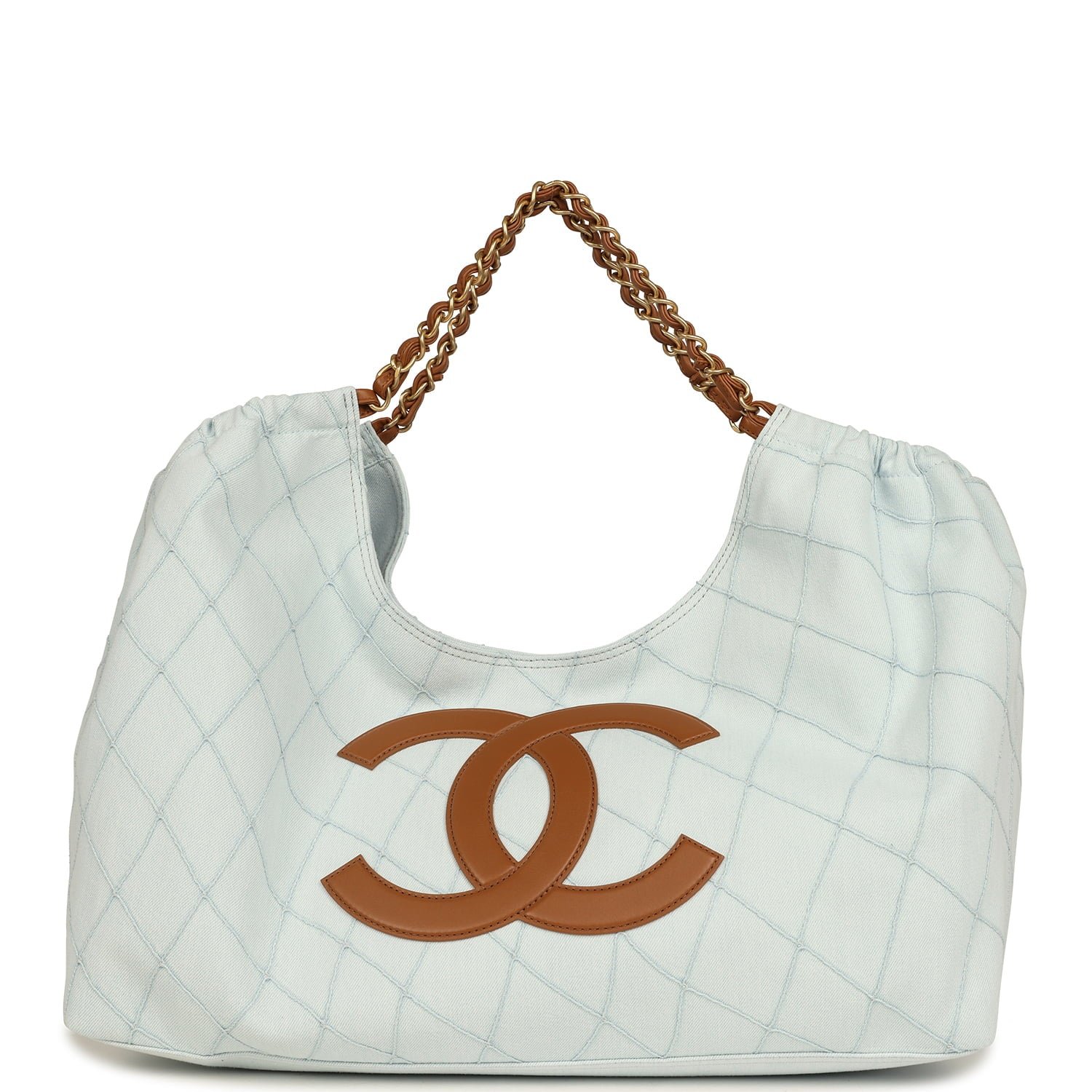 Chanel Maxi Hobo Brown Calfskin