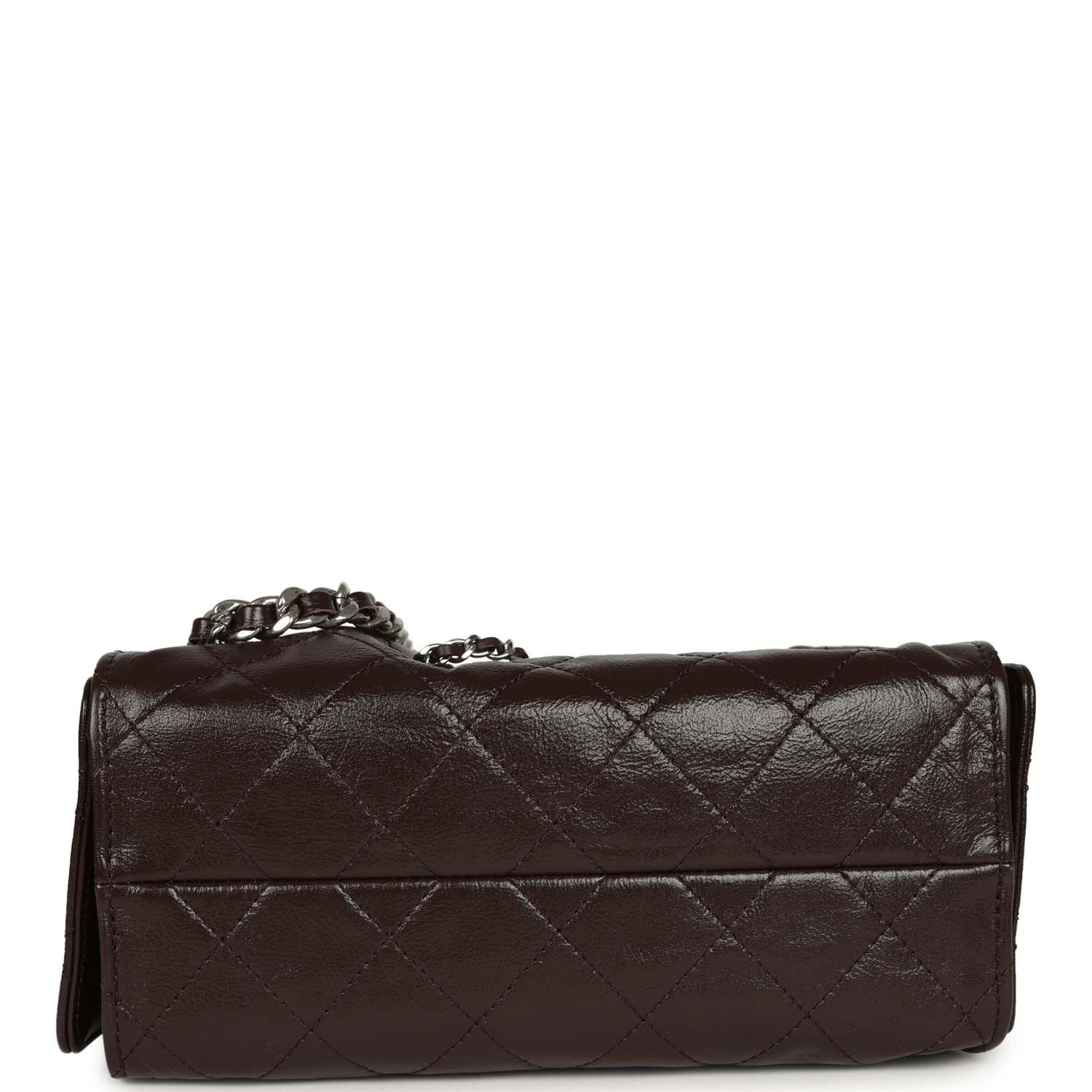 Chanel Mini Hobo Brown Calfskin — view 7