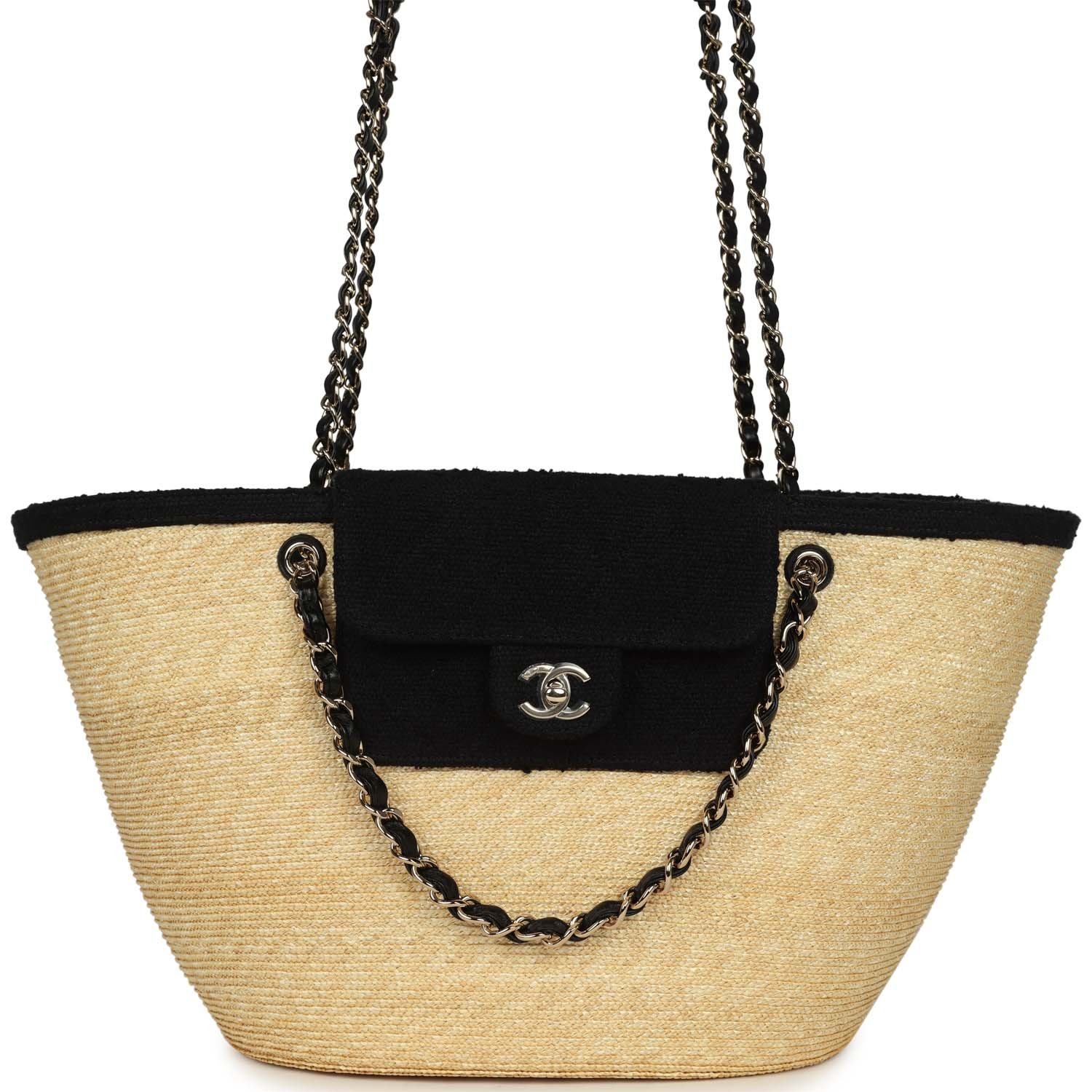 Chanel Large Shopping Tote Beige Tweed