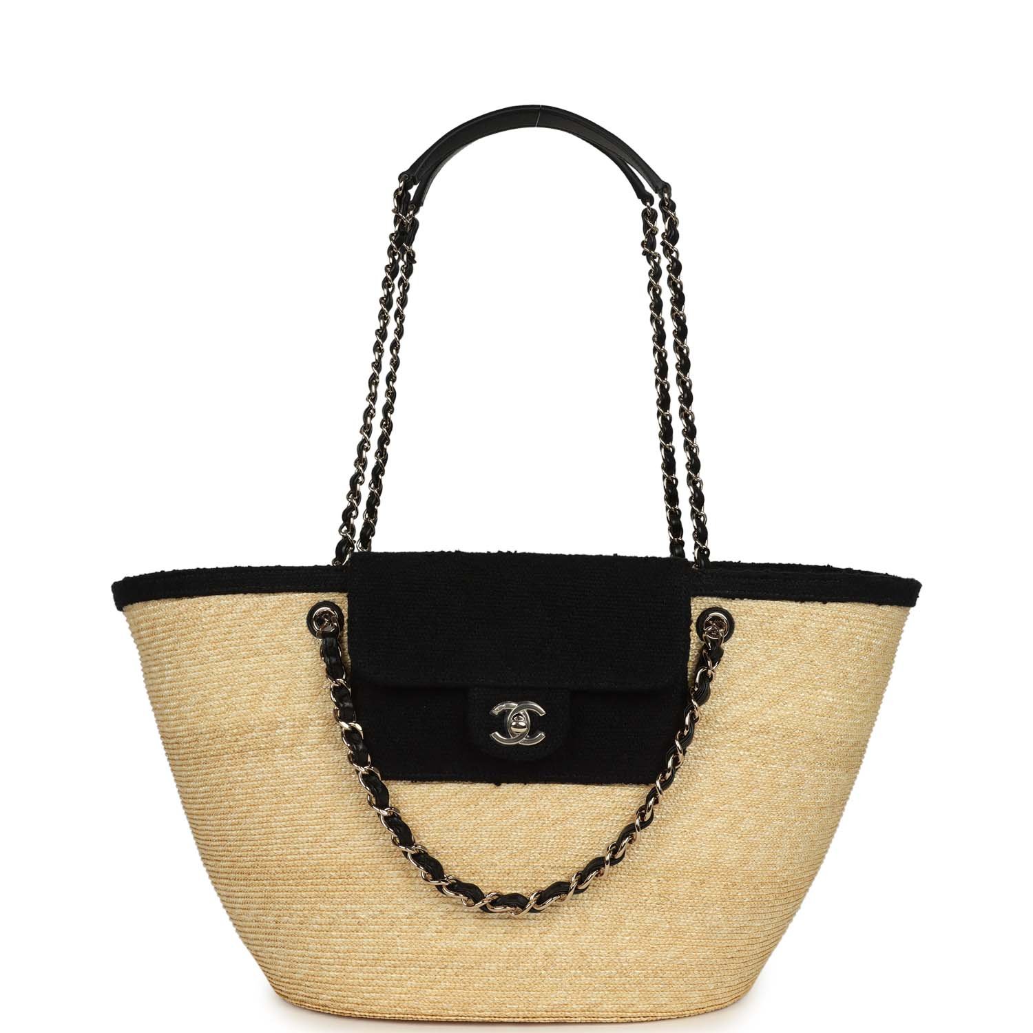 Chanel Large Shopping Tote Beige Tweed — view 6