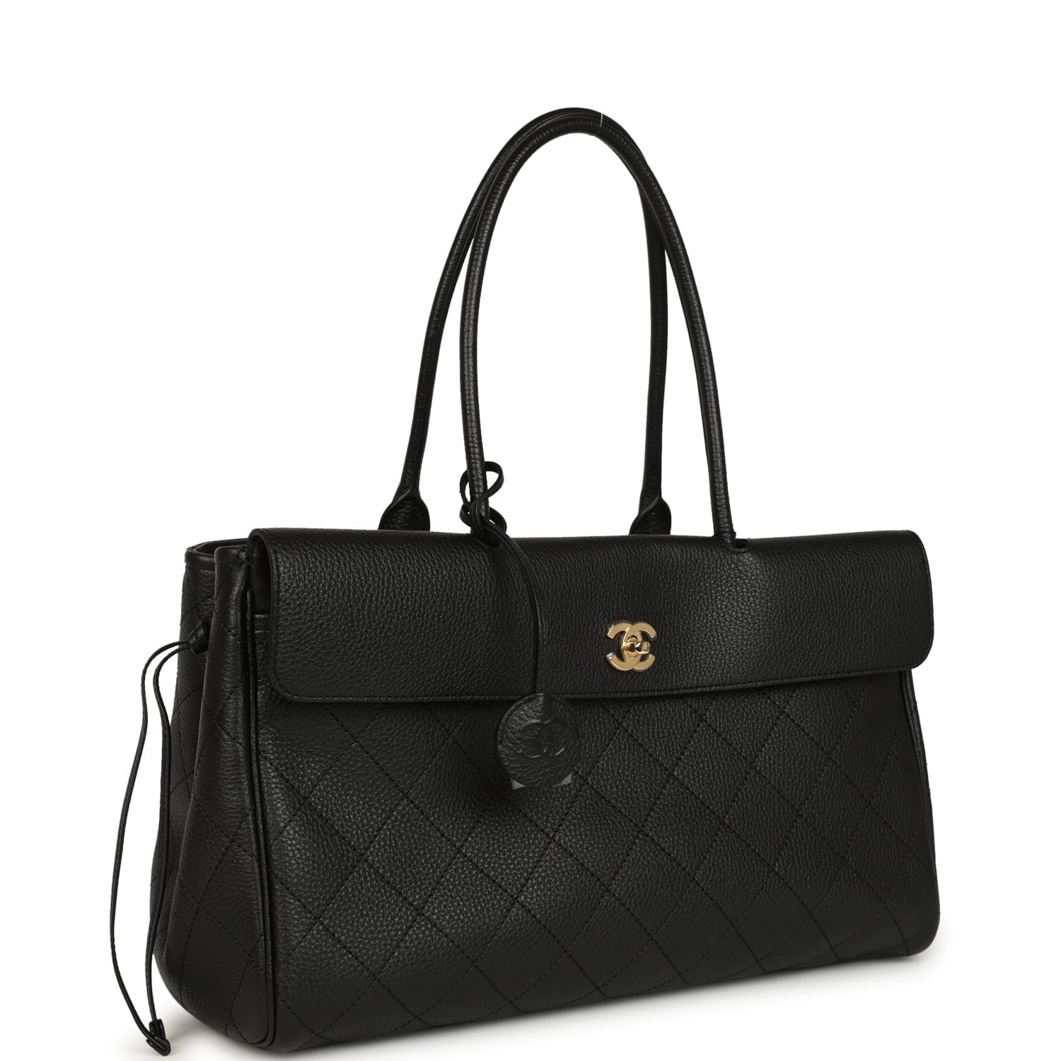 Chanel Large Shopping Tote Black Caviar — view 2