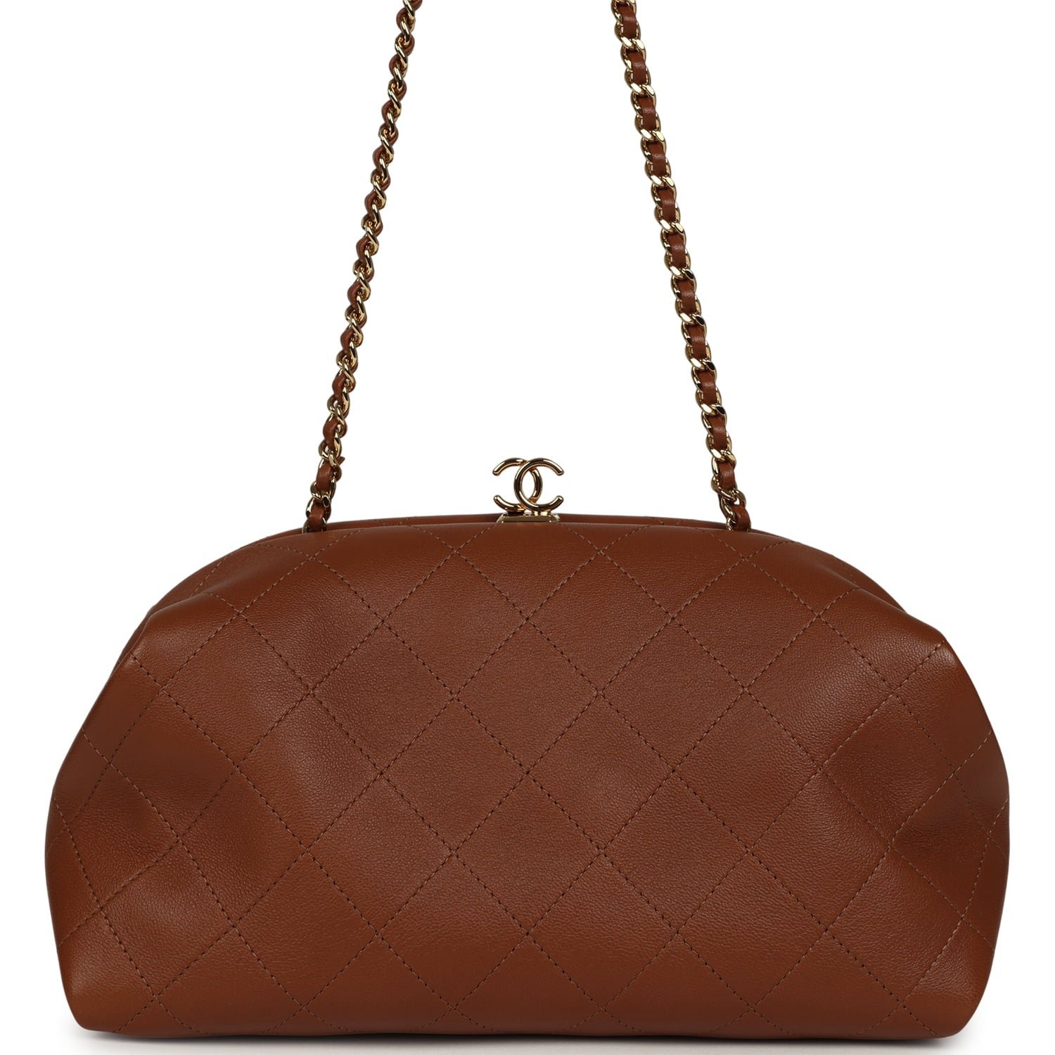 Chanel Small Clutch with Chain Camel Lambskin — view 5