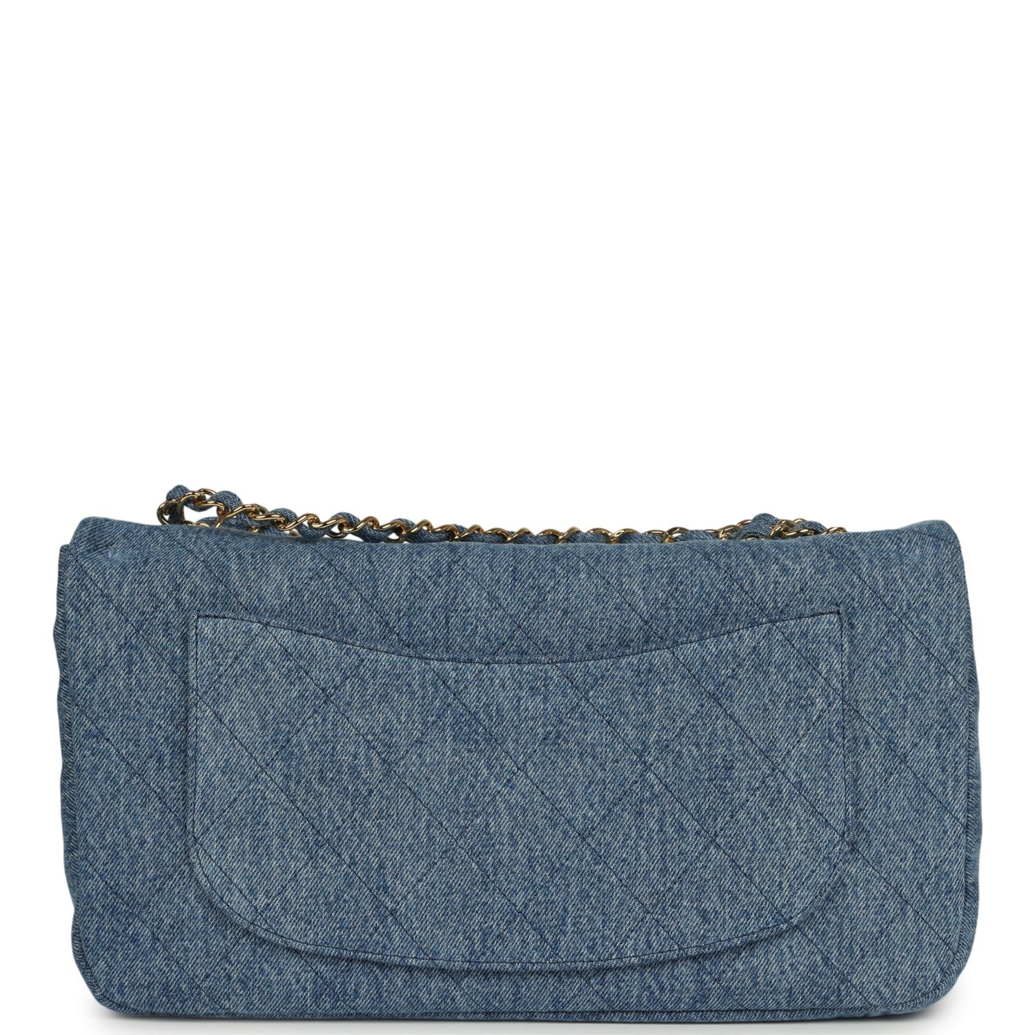 Chanel Small Flap Bag Blue Denim — view 5
