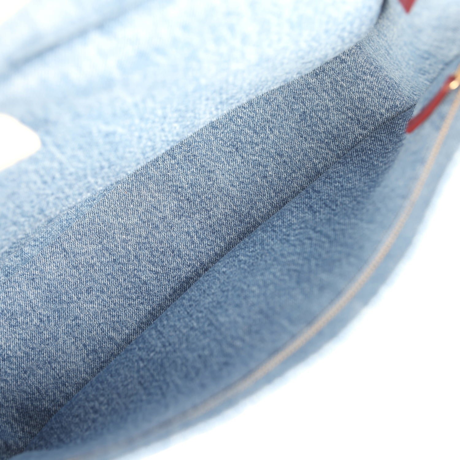 Chanel Small Flap Bag Blue Denim — view 10