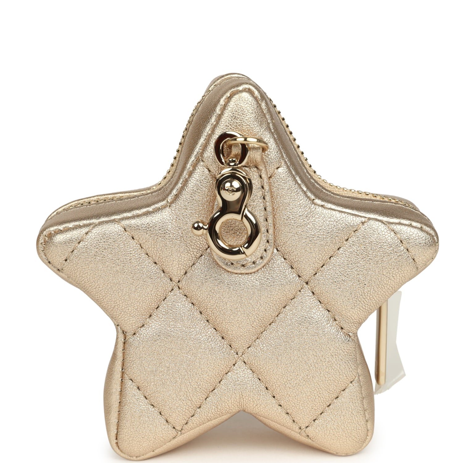 Chanel Backpack Metallic Gold Metallic Calfskin — view 8