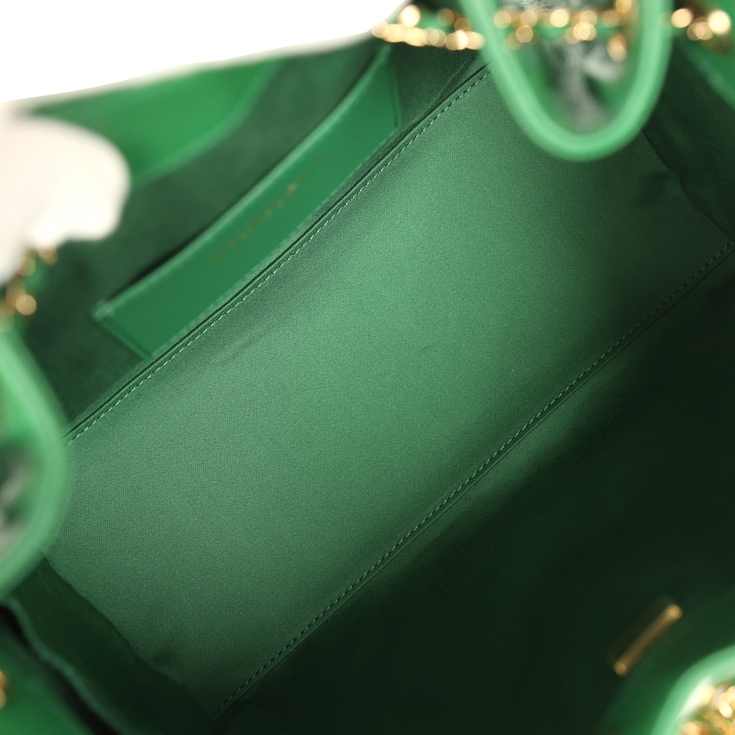 Chanel Small Hobo Green Caviar — view 8