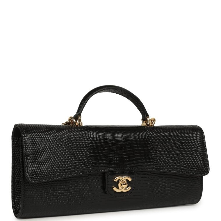 Chanel Clutch with Chain Black Calfskin for Sale — alternate view