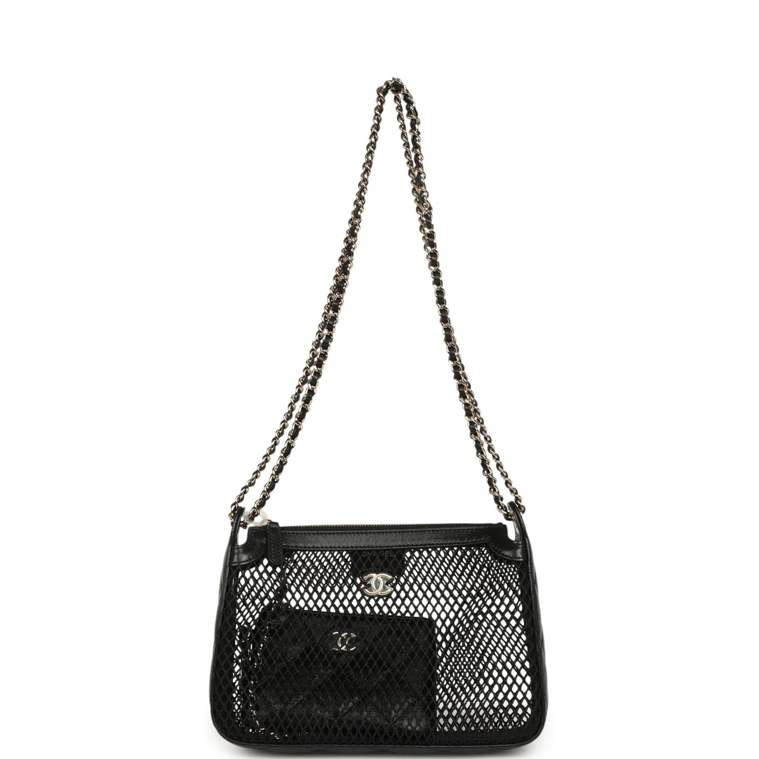 Chanel Clutch with Chain Black Shiny Lambskin — view 6