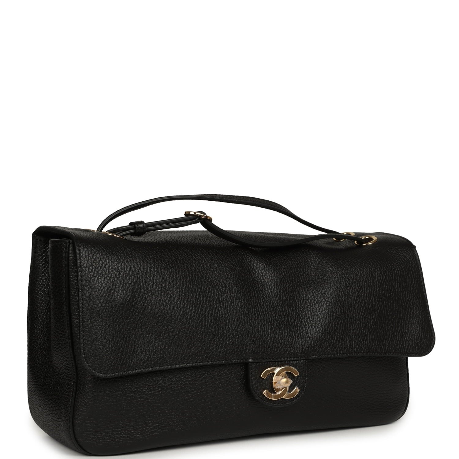 Chanel Small Flap Bag Black Calfskin — view 2