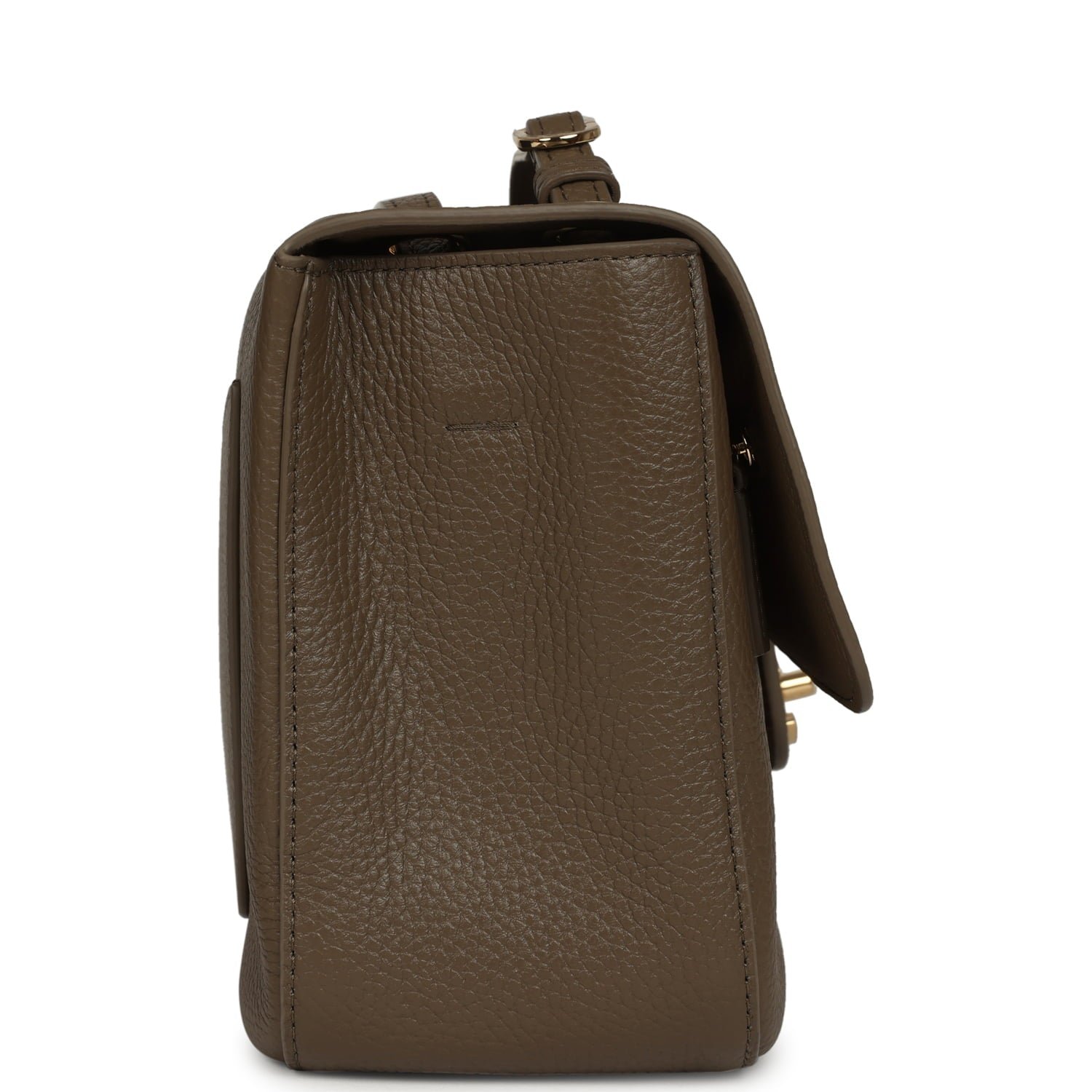 Chanel Small Flap Bag Khaki Calfskin — view 4