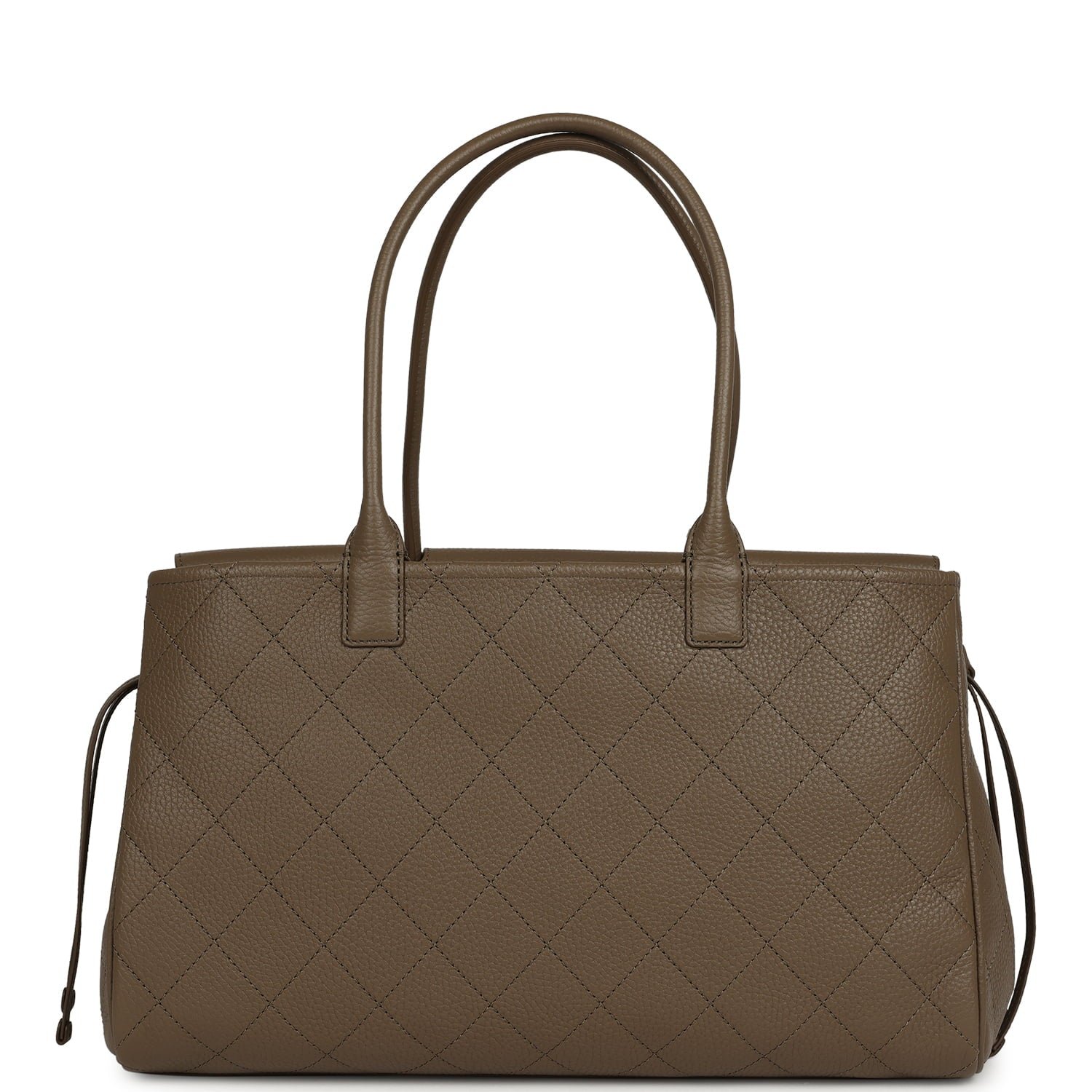 Chanel Large Shopping Tote Khaki Caviar — view 5