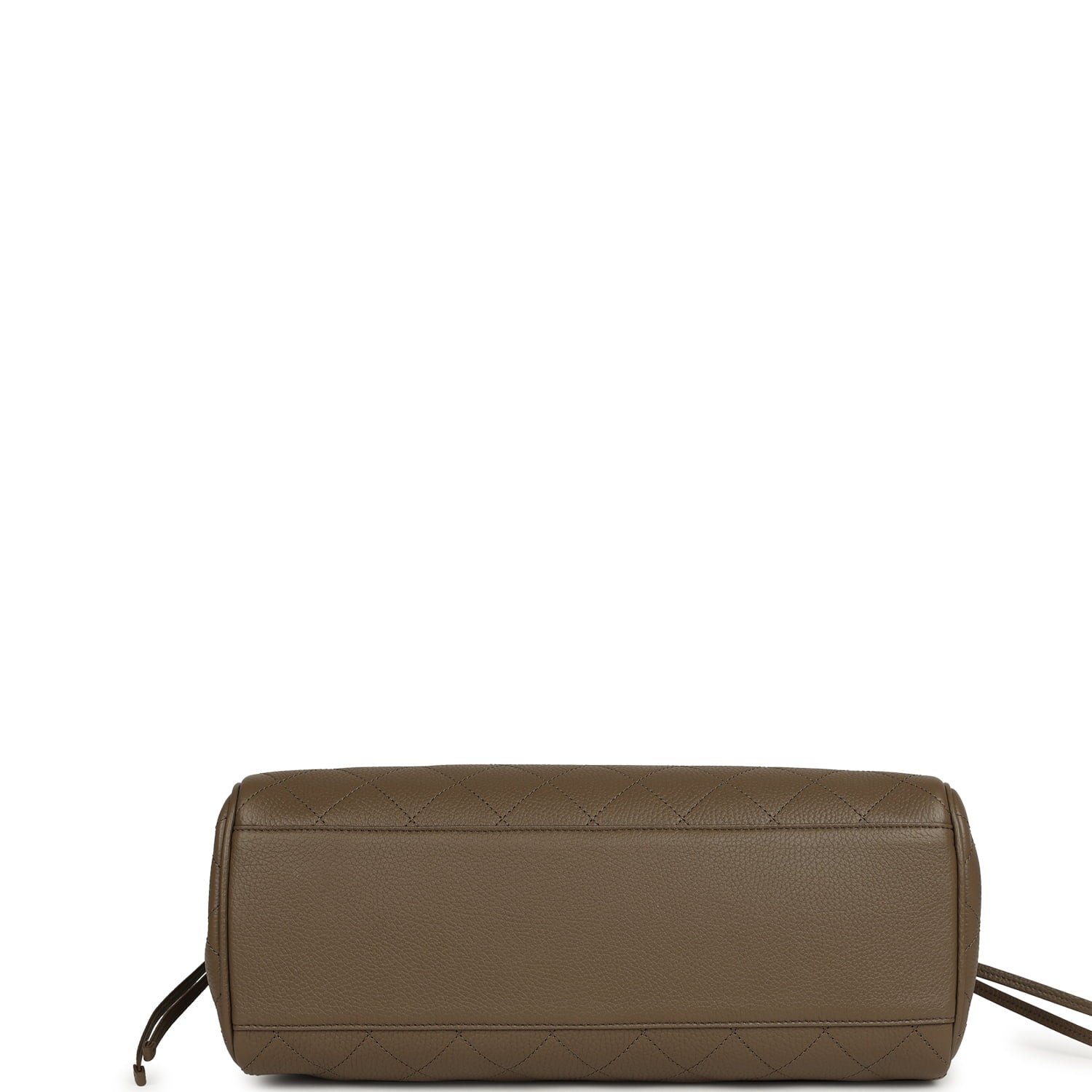 Chanel Large Shopping Tote Khaki Caviar — view 6