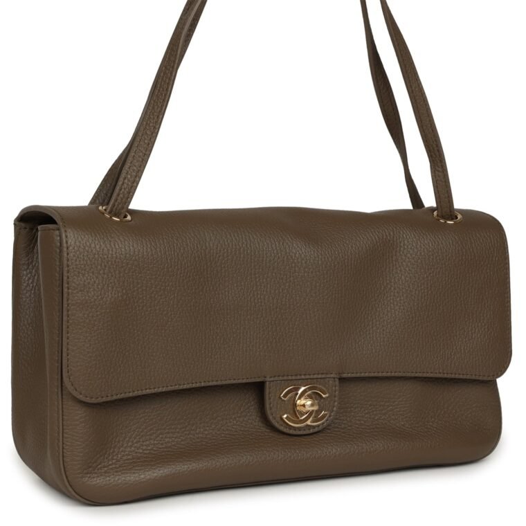 Chanel Small Flap Bag Brown Calfskin for Sale — alternate view