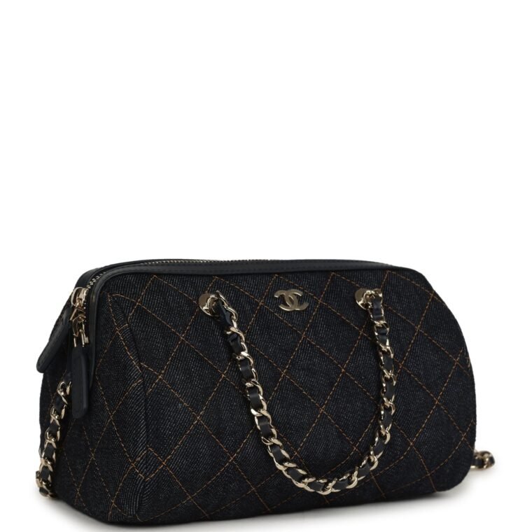 Chanel Mini Timeless Barrel Bag Denim for Sale — alternate view