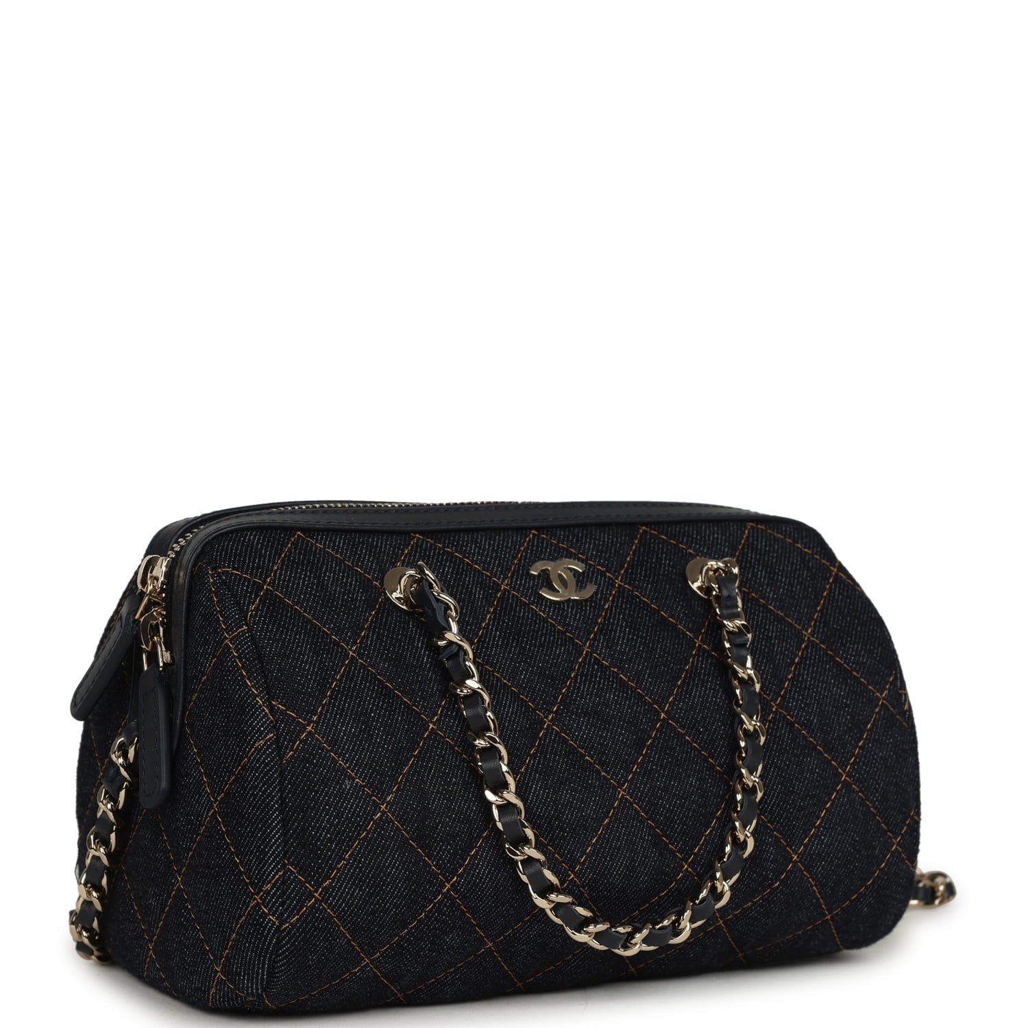 Chanel Mini Timeless Barrel Bag Denim — view 2