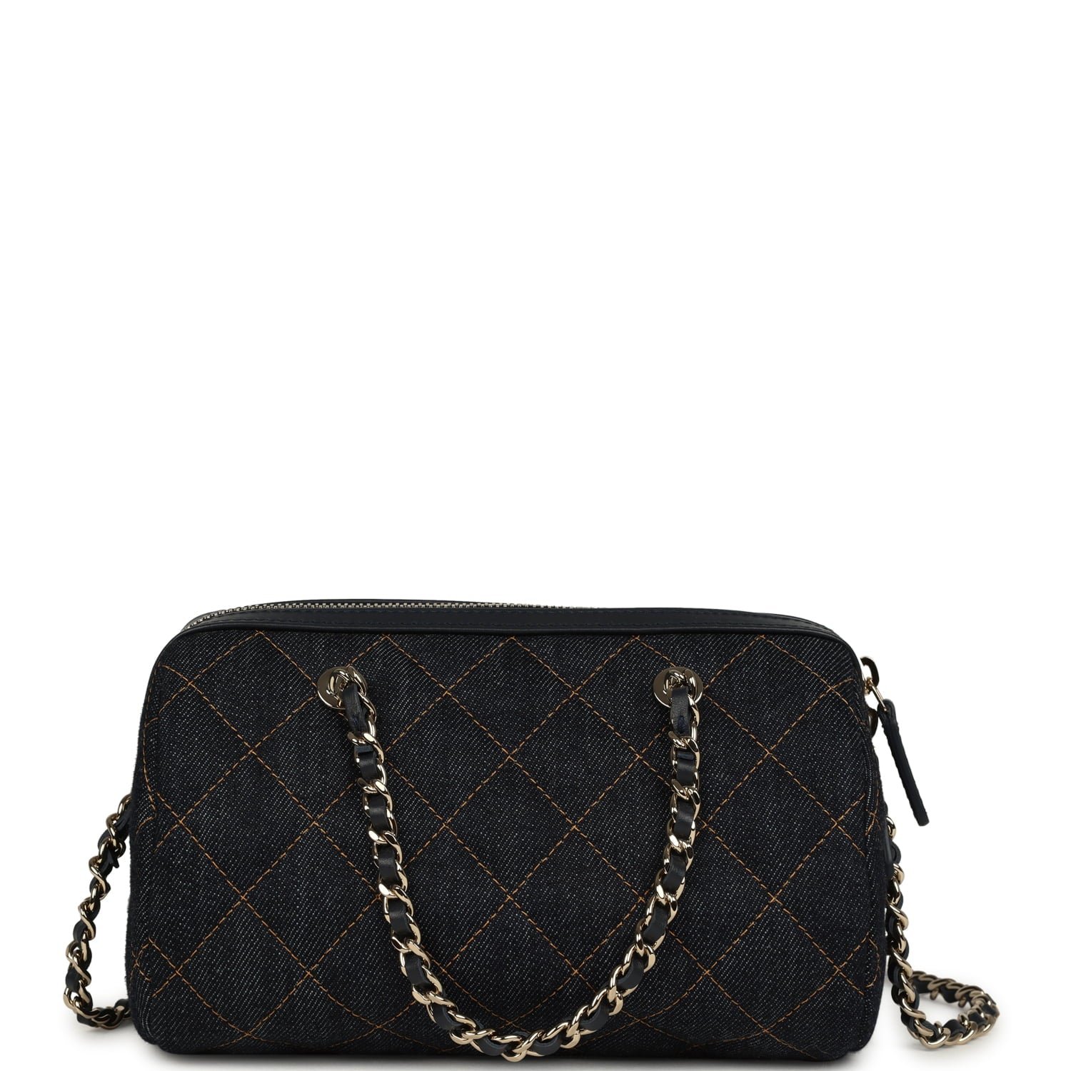 Chanel Mini Timeless Barrel Bag Denim — view 5