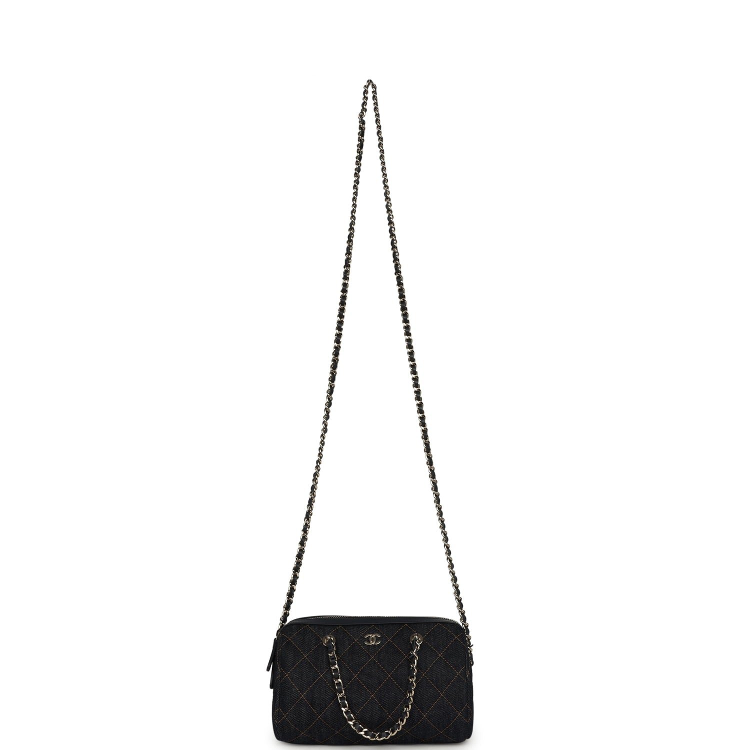 Chanel Mini Timeless Barrel Bag Denim — view 7